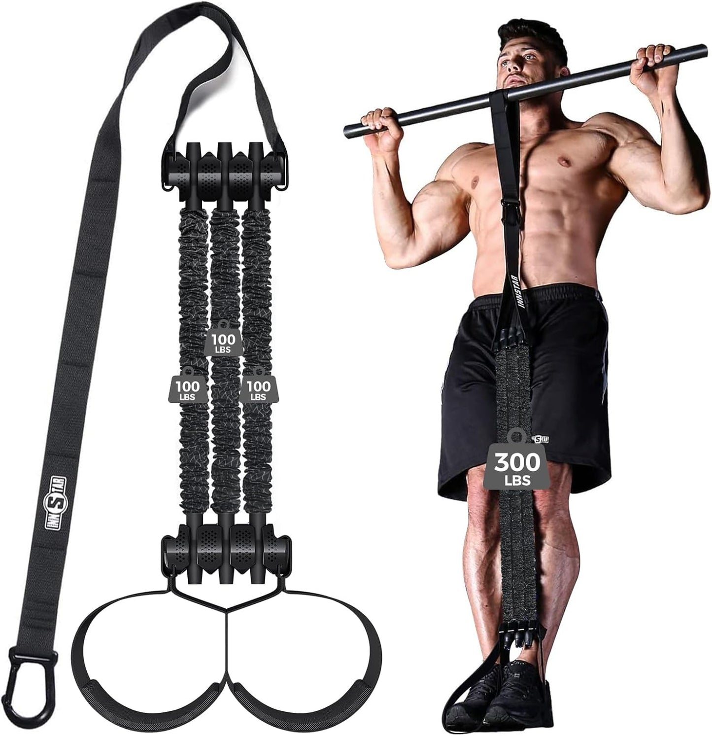 Innstar Heavy Duty Resistance Band for Pull Up Assist with Adjustable Resistance