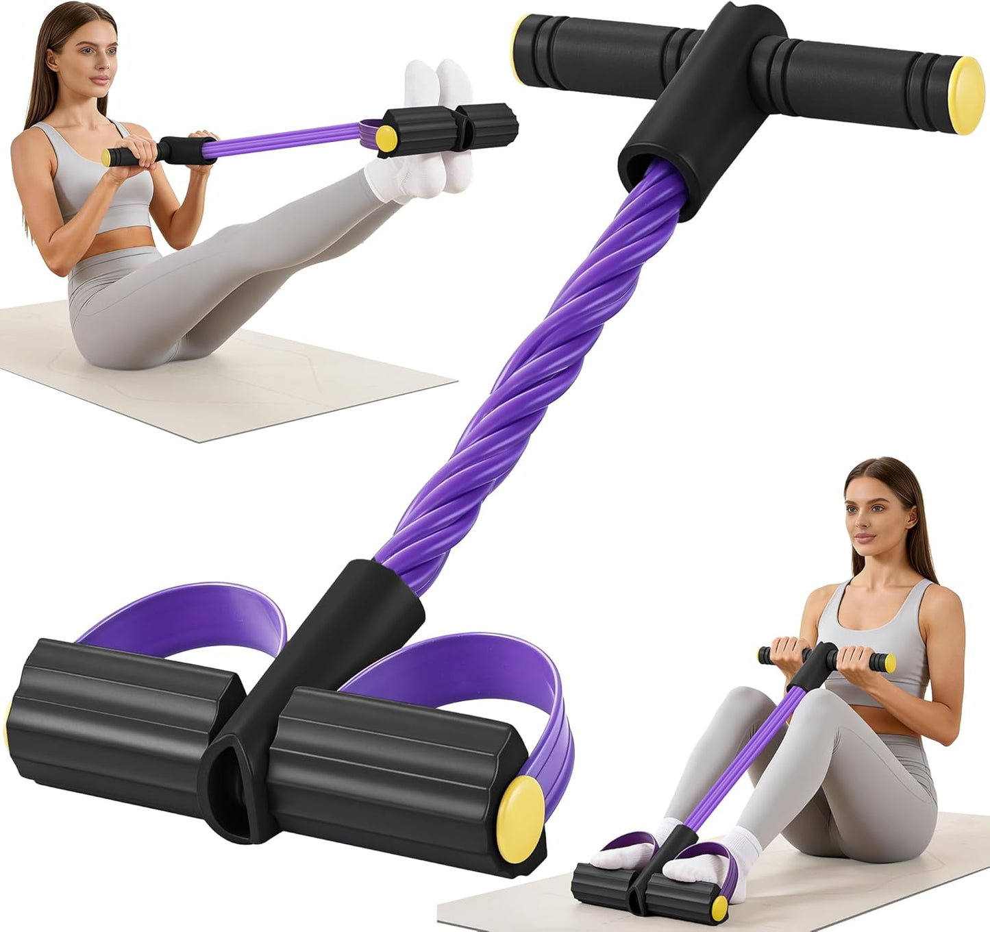 Pedal Resistance Bands with Handles for Full-Body Workout