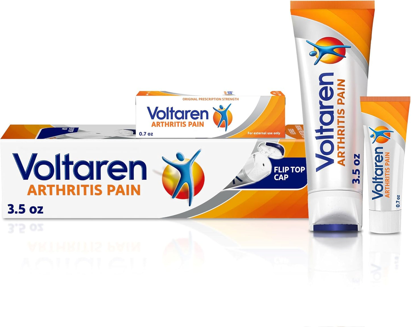 Voltaren Arthritis Pain Gel for Topical Relief with Diclofenac - 100g and 20g Tubes
