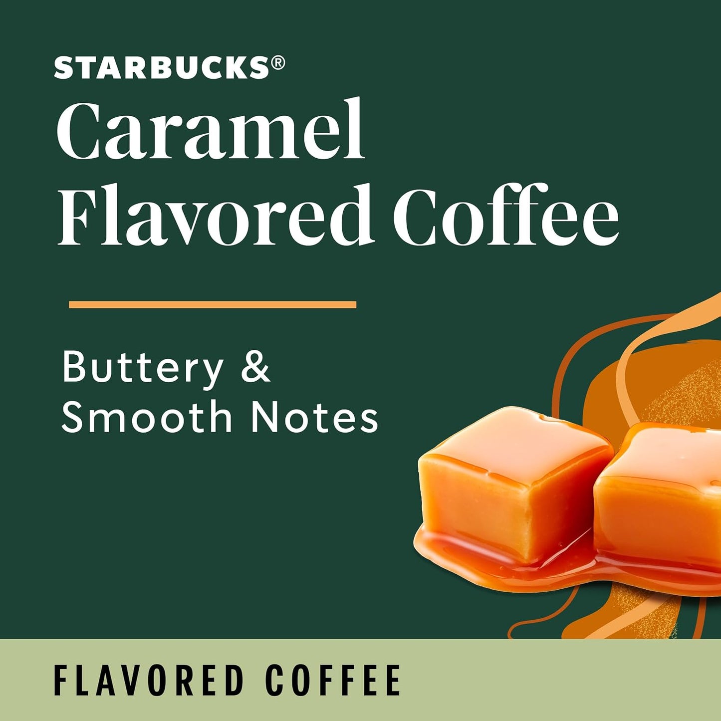 Starbucks Caramel Flavored Coffee K-Cup Pods for Keurig Brewers, 100% Arabica, 22 Pods