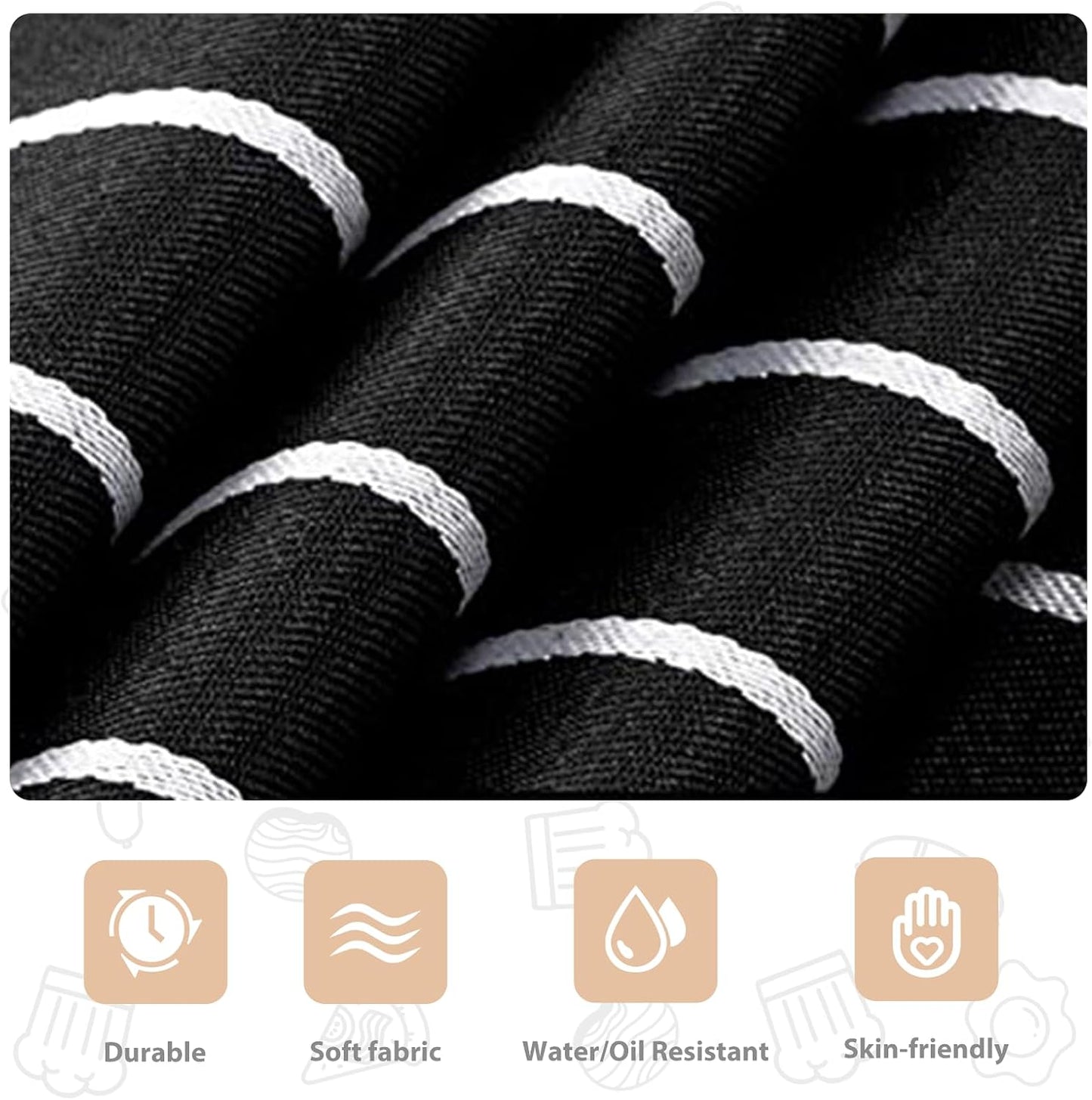 VALOME 2 Pack Kitchen Aprons with Pockets, Cooking Chef Apron for Men Women | Adjustable Neck Strap, Unisex Bib Soft Aprons, Cotton-Blend, for Grilling Cooking Gardening Baking