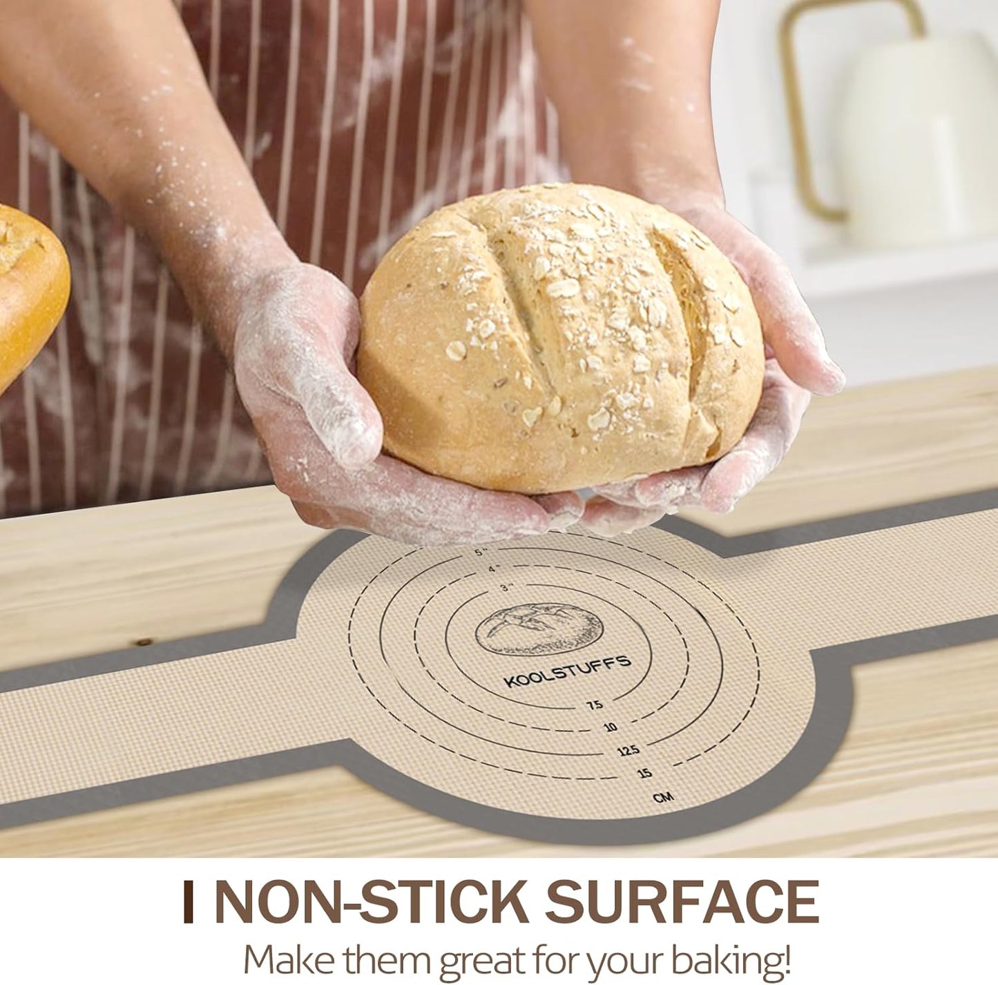 Koolstuffs Silicone Bread Sling for Dutch Oven, Nonstick & Reusable, 2 Pack | Non-Stick & Easy Clean, Reusable Sourdough Mat, Sourdough Bread Baking Supplies, Tools & Accessories