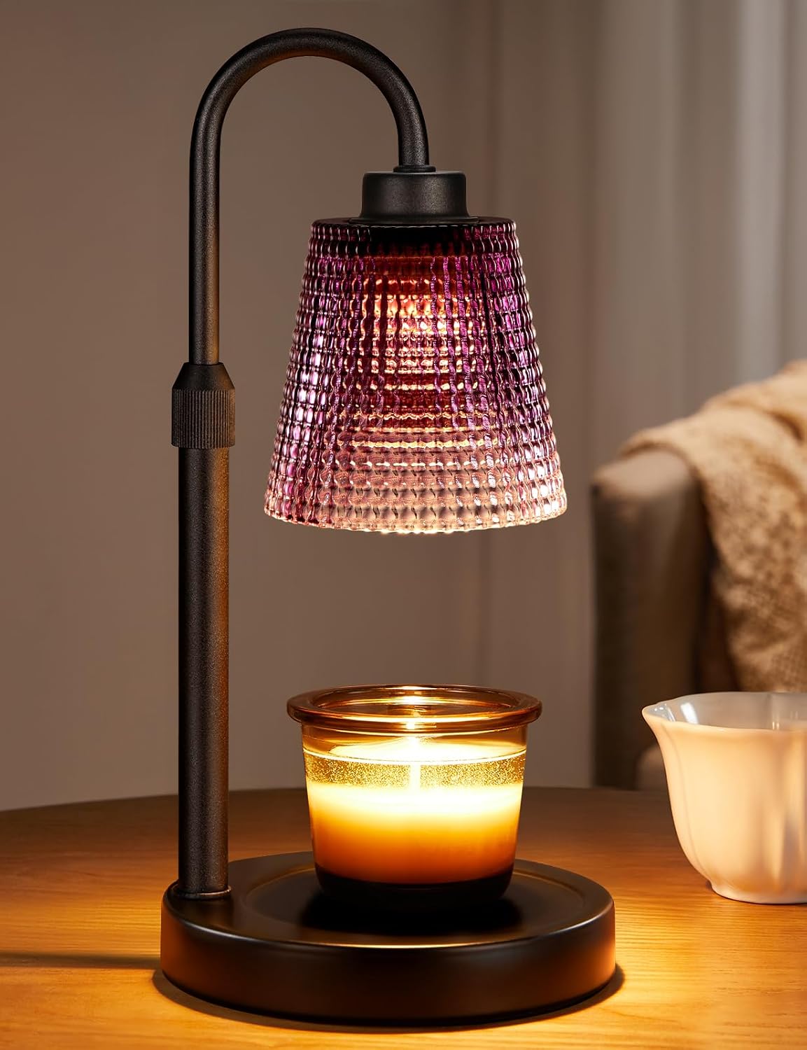 Innqoo Candle Warmer Lamp with Timer Home Decor Birthday Gifts for Women | Dimmable Candle Warmer for Jar Candles, Height Adjustable Wax Melts Warmer, House Warming Gifts New