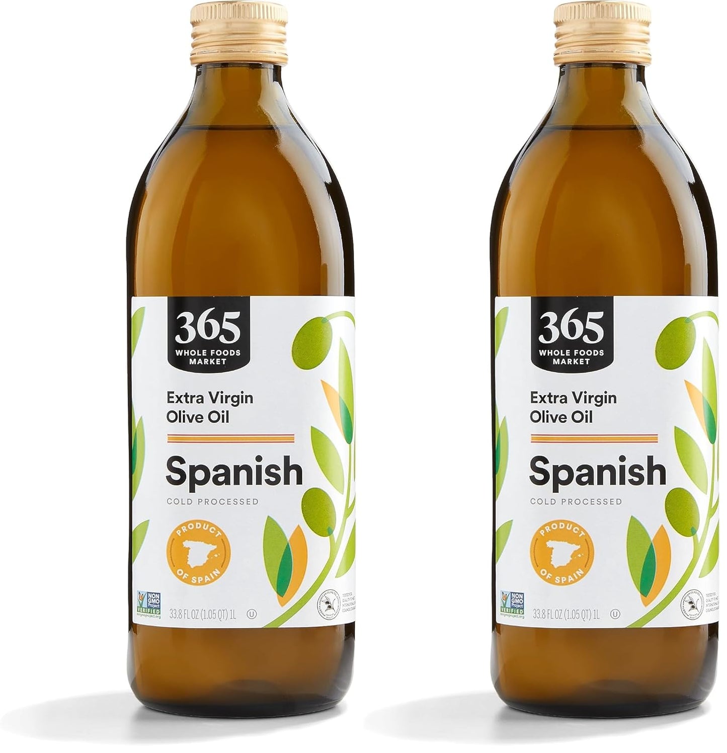 365 by Whole Foods Market, Extra Virgin Mediterranean Olive Oil, 33.8 Fl Oz for cooking, baking, and dressings