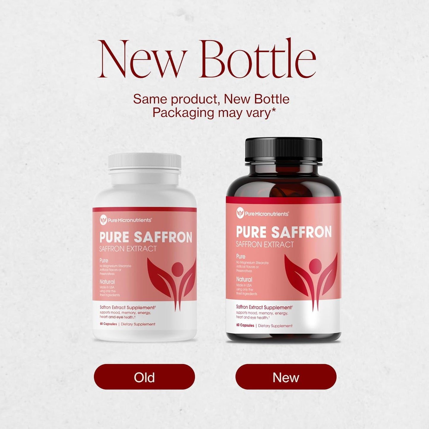 Saffron Supplements - 100% Pure Saffron Extract Capsules - Boost Energy & Mood, Support Eye & Heart Health