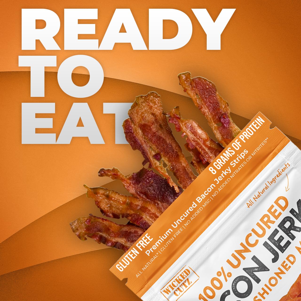 Bacon Jerky Variety Pack with 5 Flavors and Up to 24g Protein Per Bag