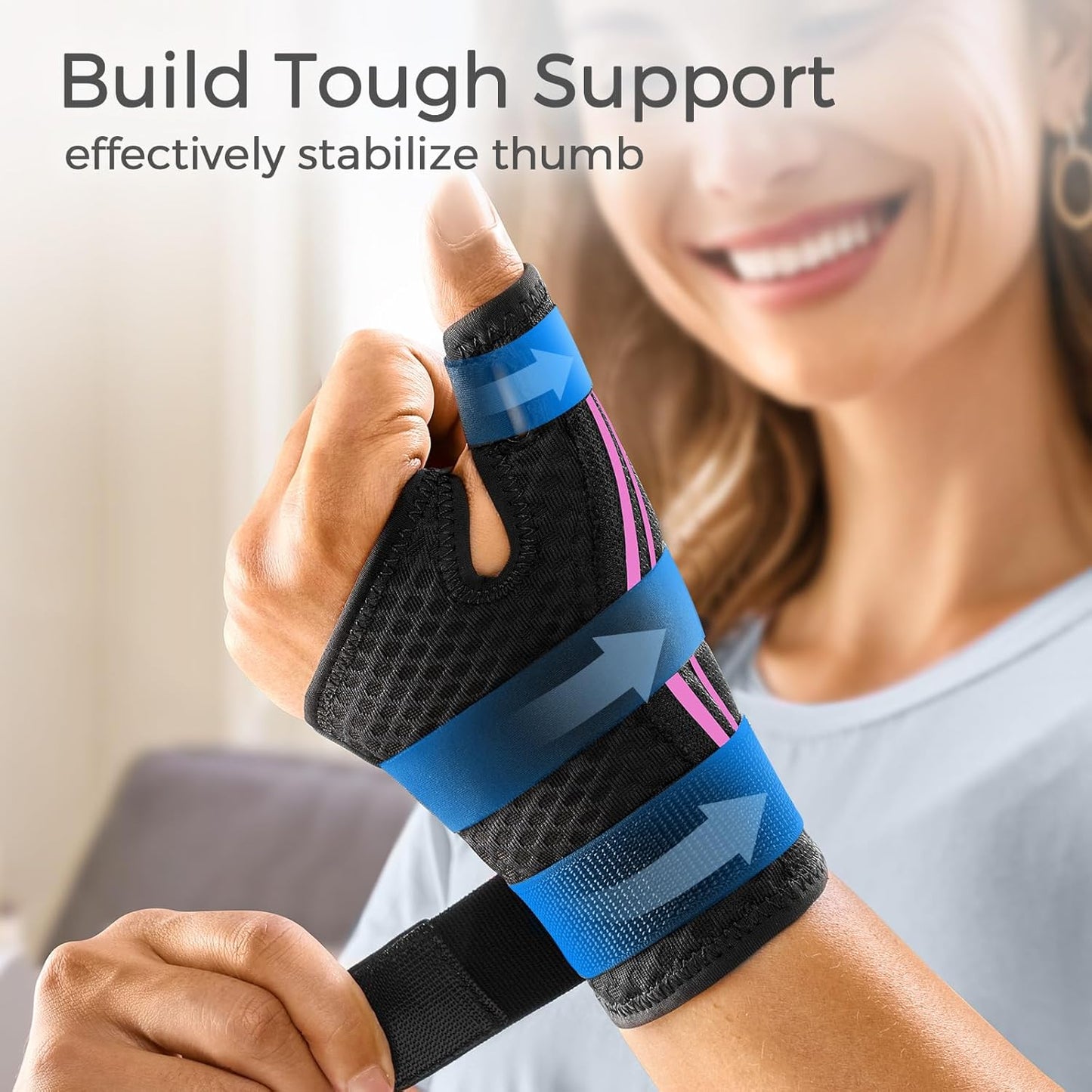 FREETOO Ergonomical Thumb Brace for Arthritis Pain and Support Right or Left Hand
