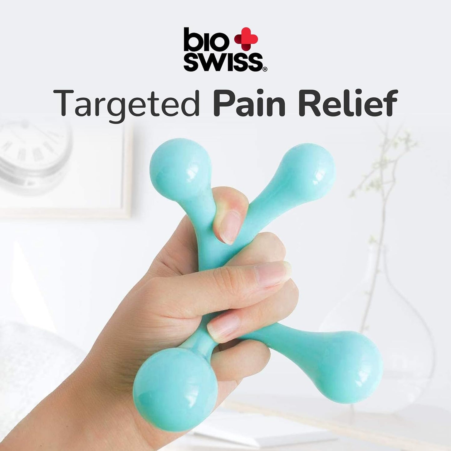 BioSwiss 2-Pack Handheld Full Body Massager for Back, Neck, and Shoulder
