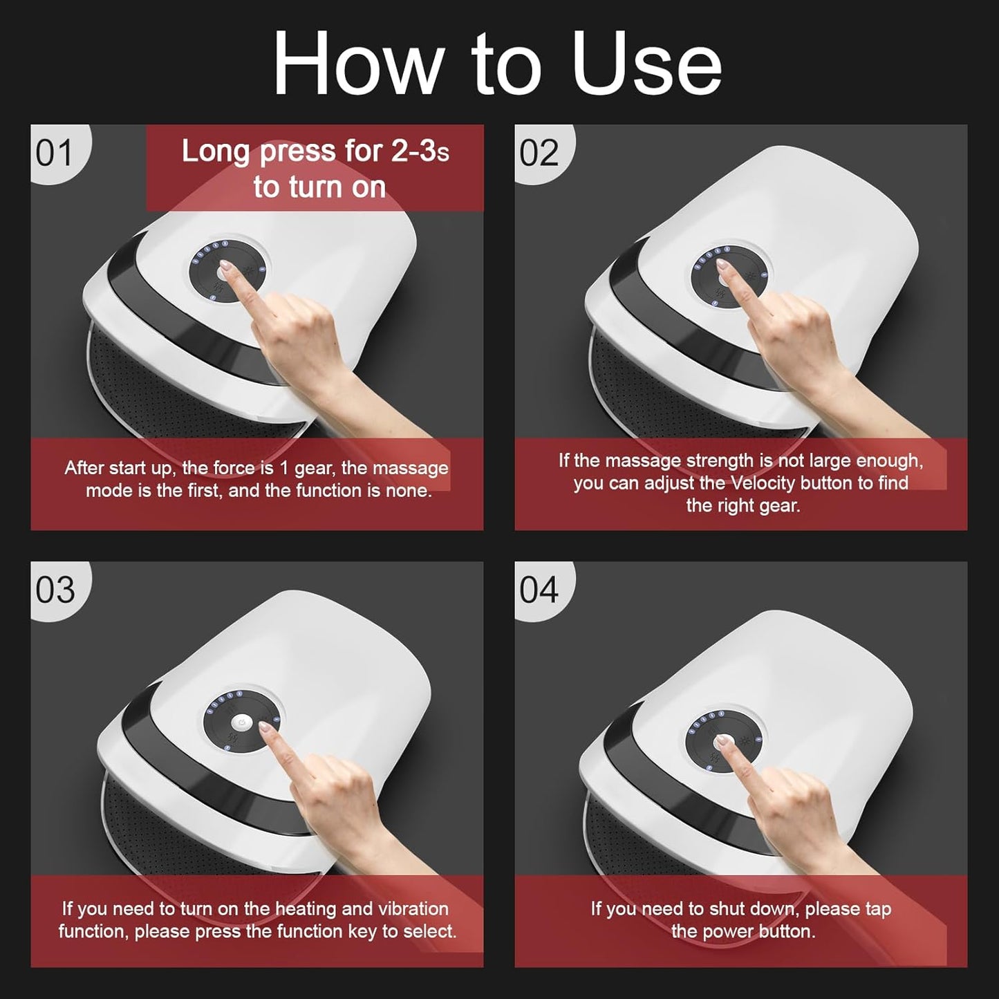 Xllent Hand Massager with Compression and Heating for Arthritis Relief