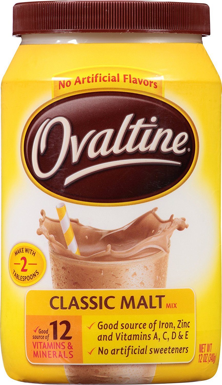 Nestle Ovaltine Rich Chocolate, 12-Ounce Tubs (Pack of 6)