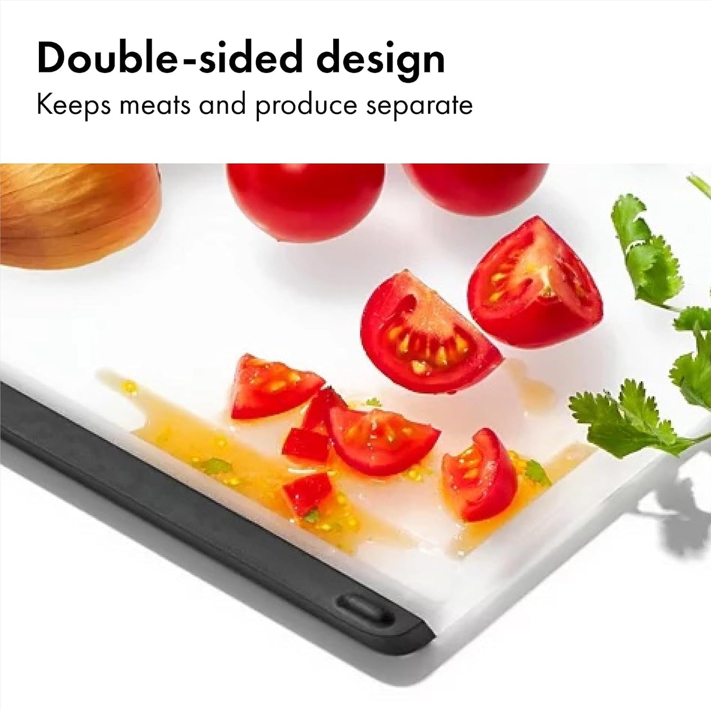 OXO Good Grips 2-Piece Cutting Board Set, Cutting Boards for Kitchen Prep, Non-Porous Double-Sided Design, Dishwasher-Safe, Durable Kitchen Essentials