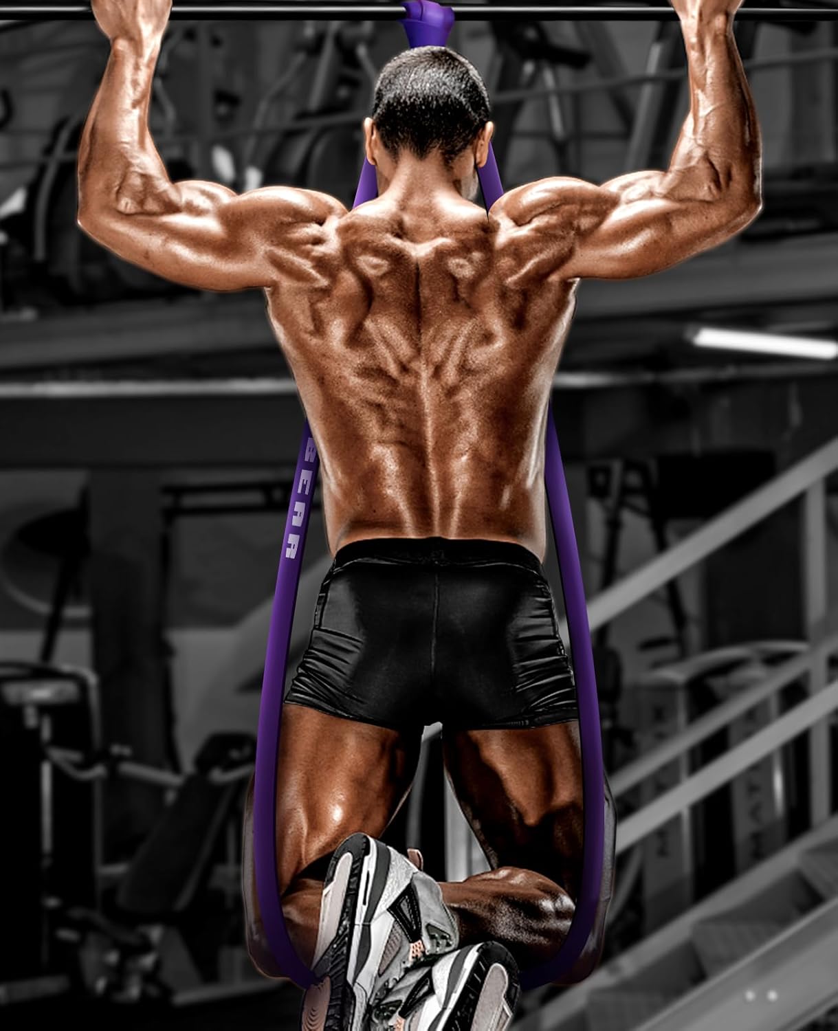 HAPBEAR Pull Up Assistance Bands Resistance Bands Set for Workout