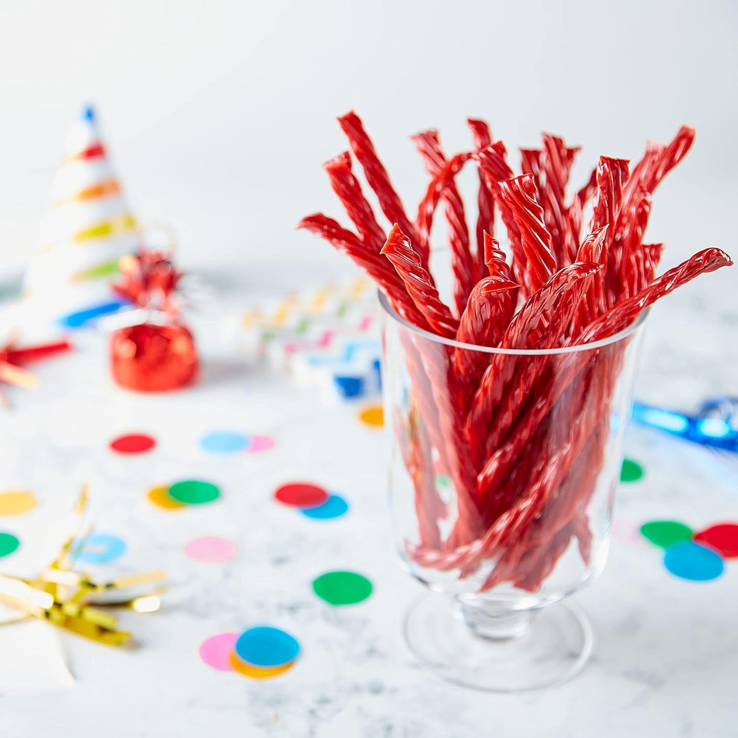 TWIZZLERS Twists Strawberry Flavored Licorice Style Chewy Candy 5 lb Bulk Tub