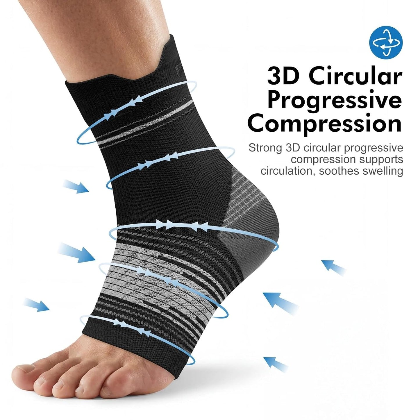 Plantar Fasciitis Socks for Men and Women with Arch Support and Compression
