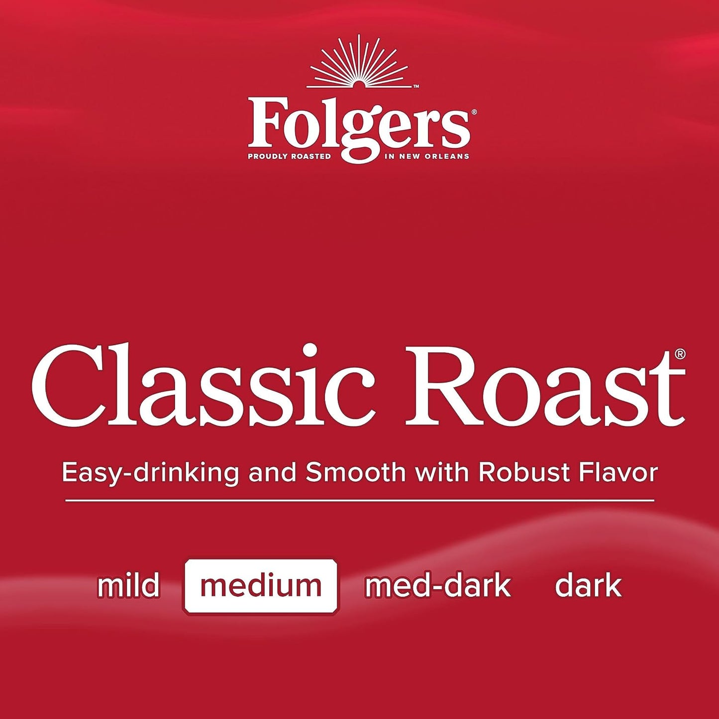 Folgers Classic Roast Medium Roast Coffee Keurig K-Cup Pods 12 Count Boxes Pack of 6