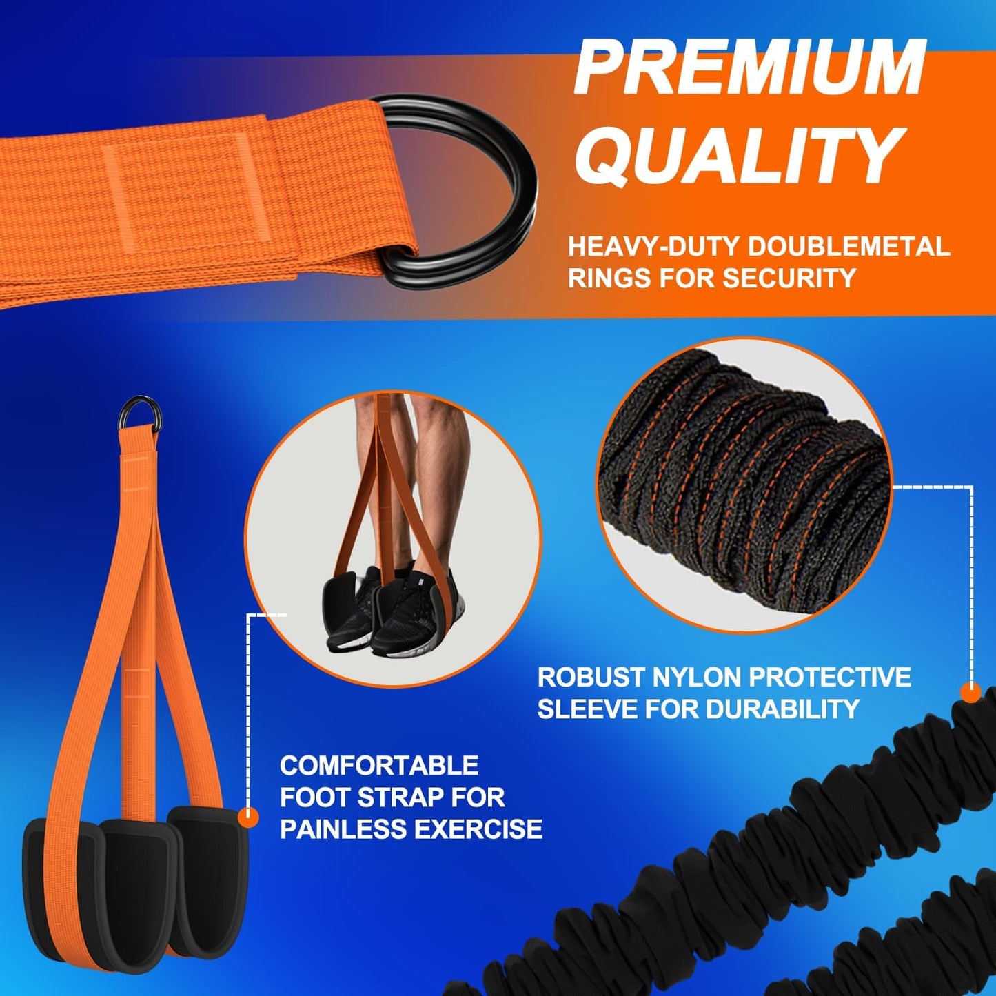 WHATAFIT Resistance Loop Bands, Latex Workout Bands for Home Fitness, Strength Training