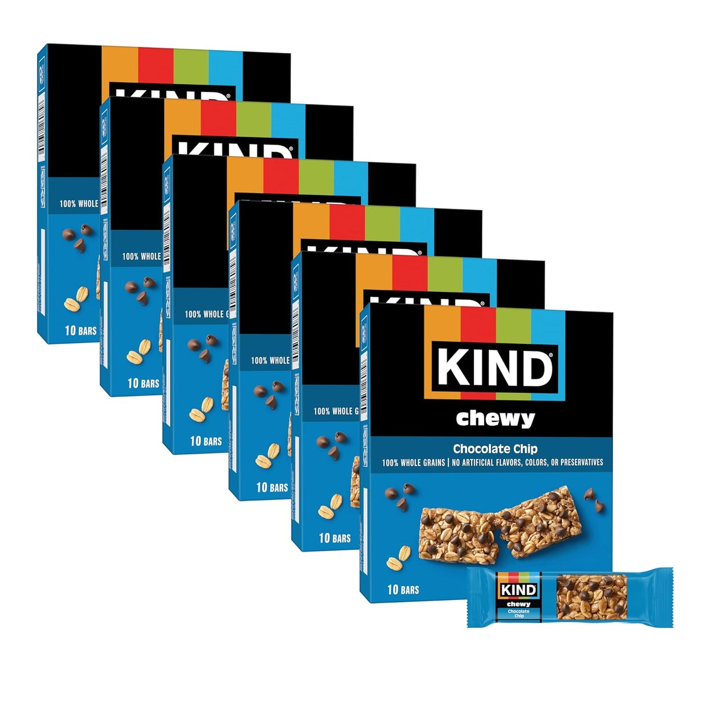 KIND Chewy Granola Bars, 10 Count, Chocolate Chip, Gluten Free, Low Calorie