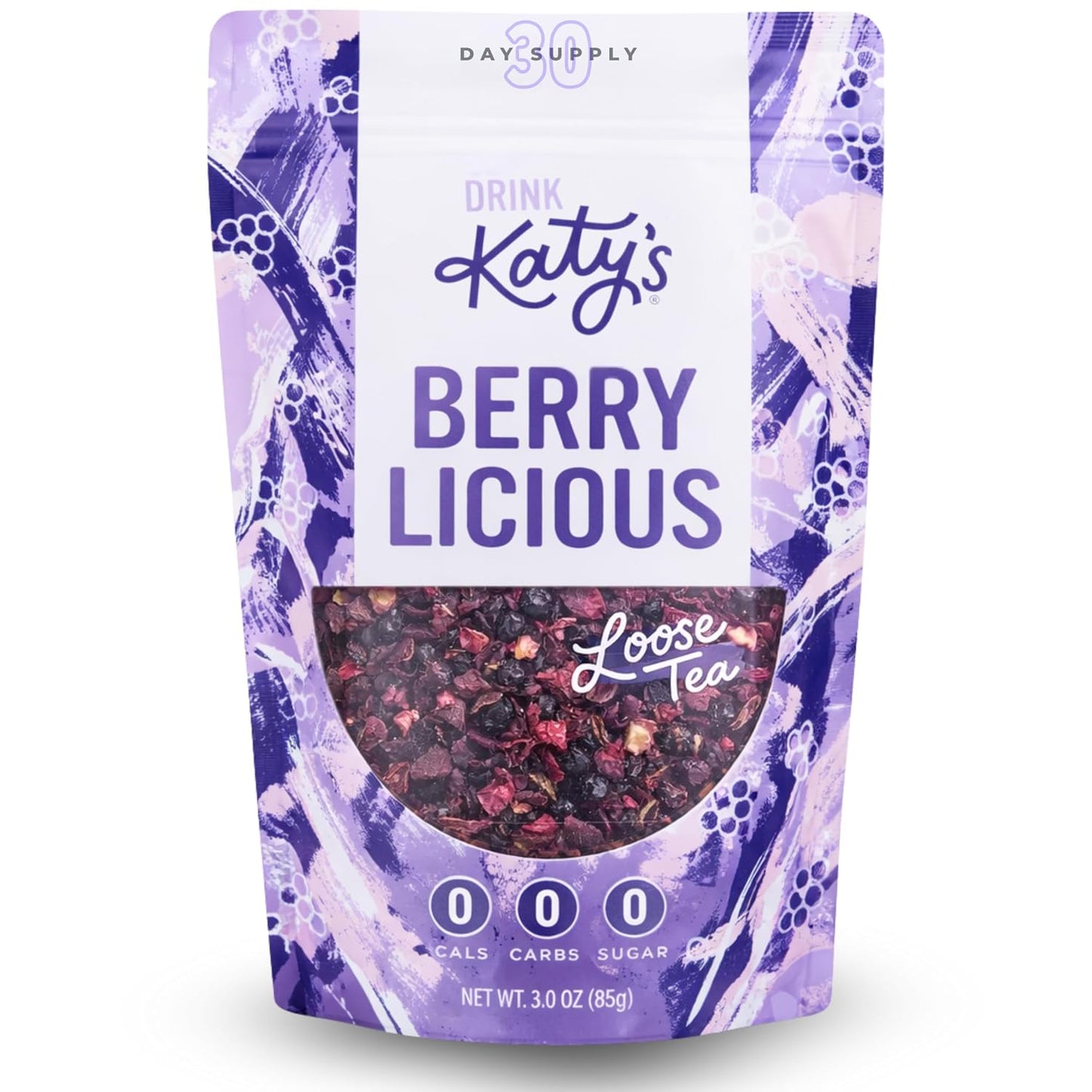 Katy's Berry Loose Leaf Tea - Hibiscus, Blueberry & Cranberry - Fruity Herbal Tea