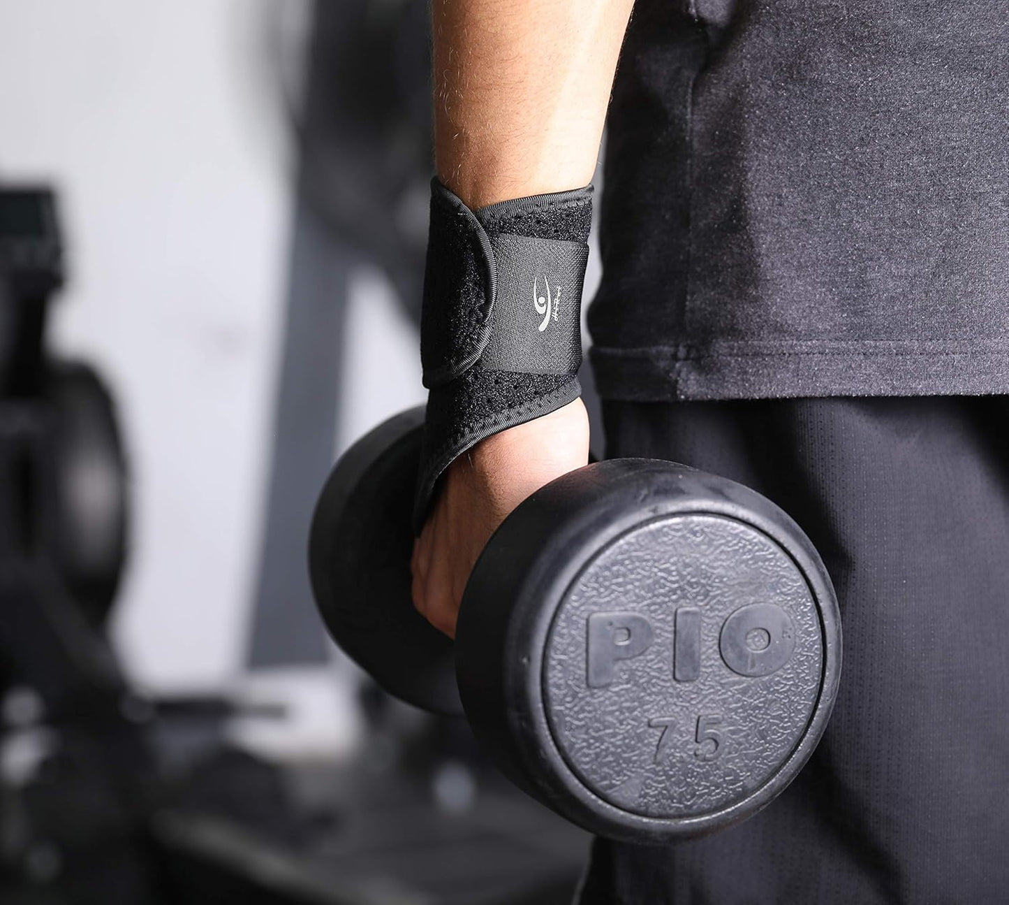 HiRui Wrist Compression Strap and Wrist Brace Sport Wrist Support Black