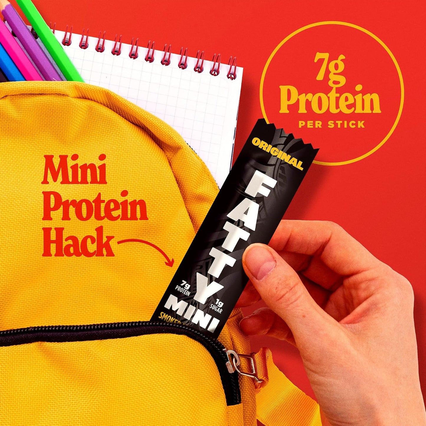 Fatty Mini Meat Sticks Made with Grass Fed Beef and Pork