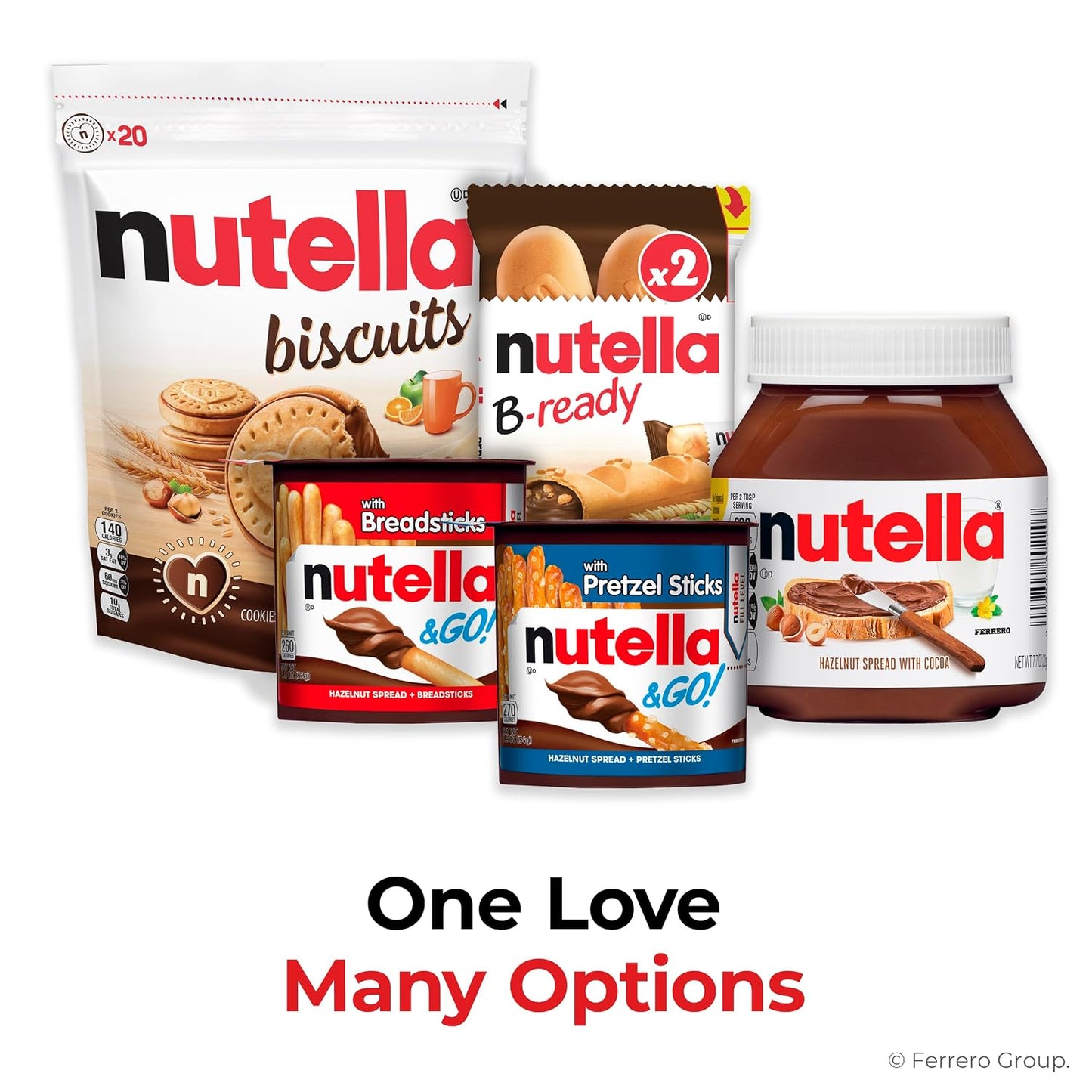 Nutella & GO! Chocolate Hazelnut Spread with Pretzel Sticks, 24 Snack Packs, 1.9 oz Each