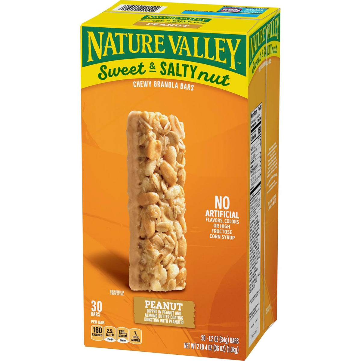 Nature Valley Sweet and Salty Granola Bars, Peanut, 30 Bars, 36 OZ