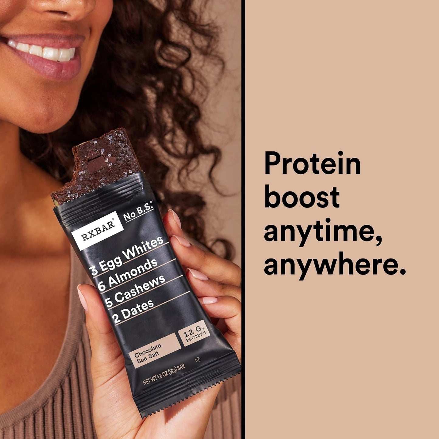 RXBAR Protein Bars, 10 Count, 18.3oz Box, Chocolate Sea Salt