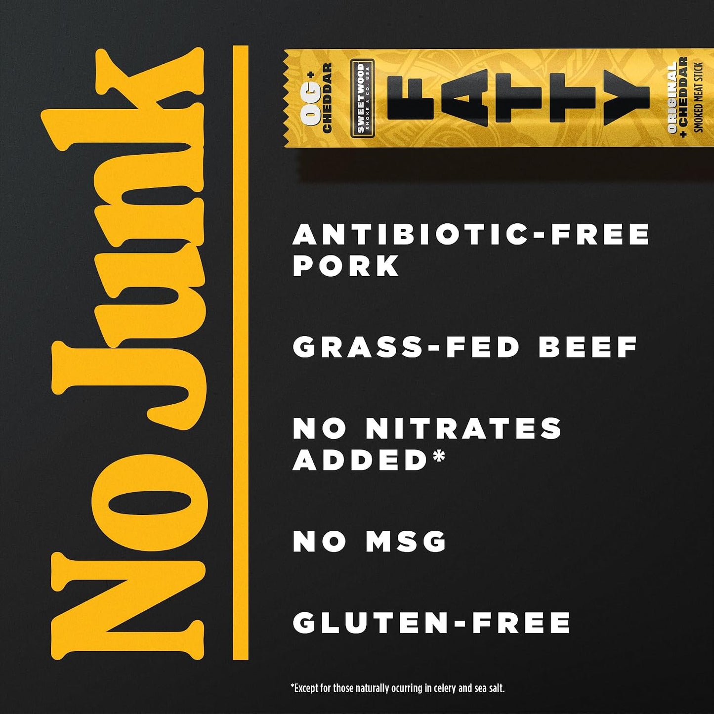 Grass Fed Beef and Pork Meat Sticks, High Protein, 13g Per Stick, 2 oz, Pack of 20