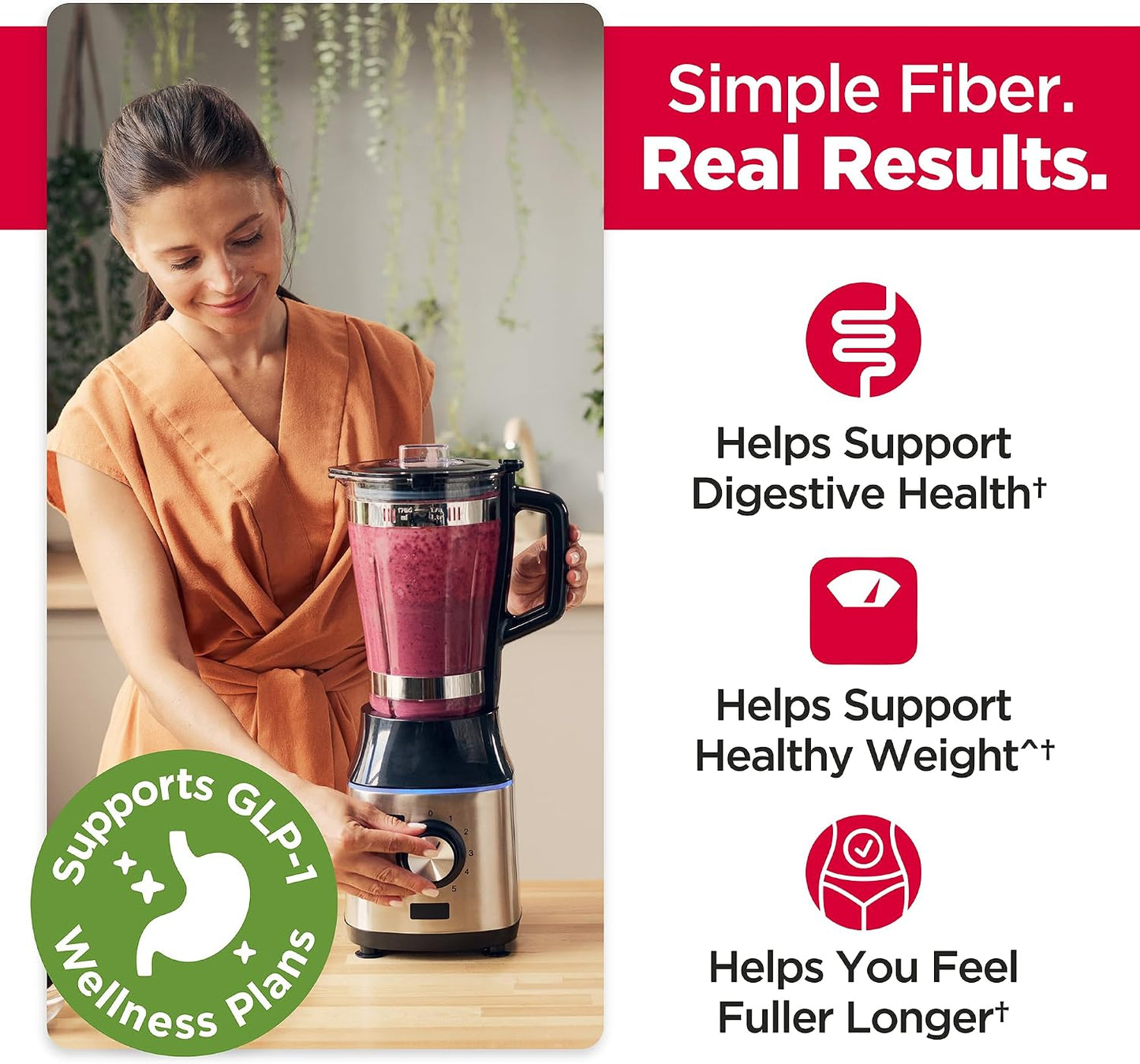Konsyl Daily Psyllium Fiber Powder 19oz Natural Unflavored Soluble Dietary Fiber Supplement