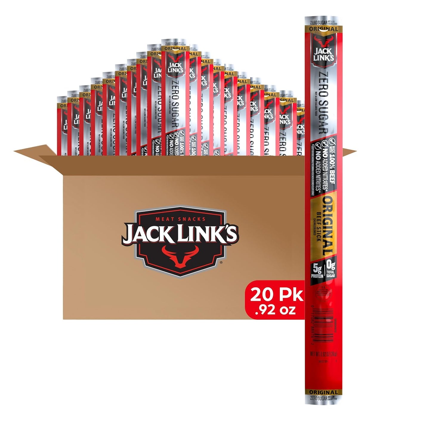 Jack Link's Beef Jerky Sticks Variety Pack, 20 Pack, 0.92 oz