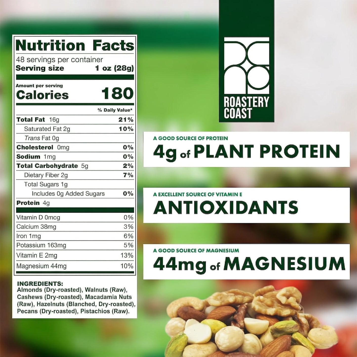 Roastery Coast Daily Nuts Mix Bulk Assortment Snack