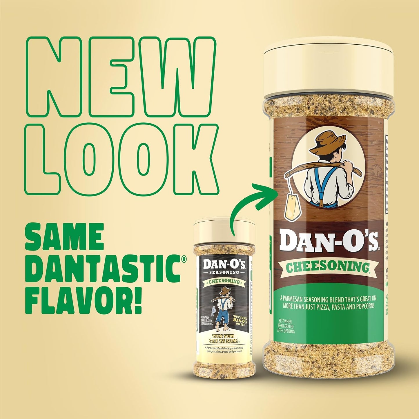 Dan-O's 7.6 oz Sugar-Free All-Purpose Cheesening Seasoning for Pizza Popcorn Chicken Bread and More
