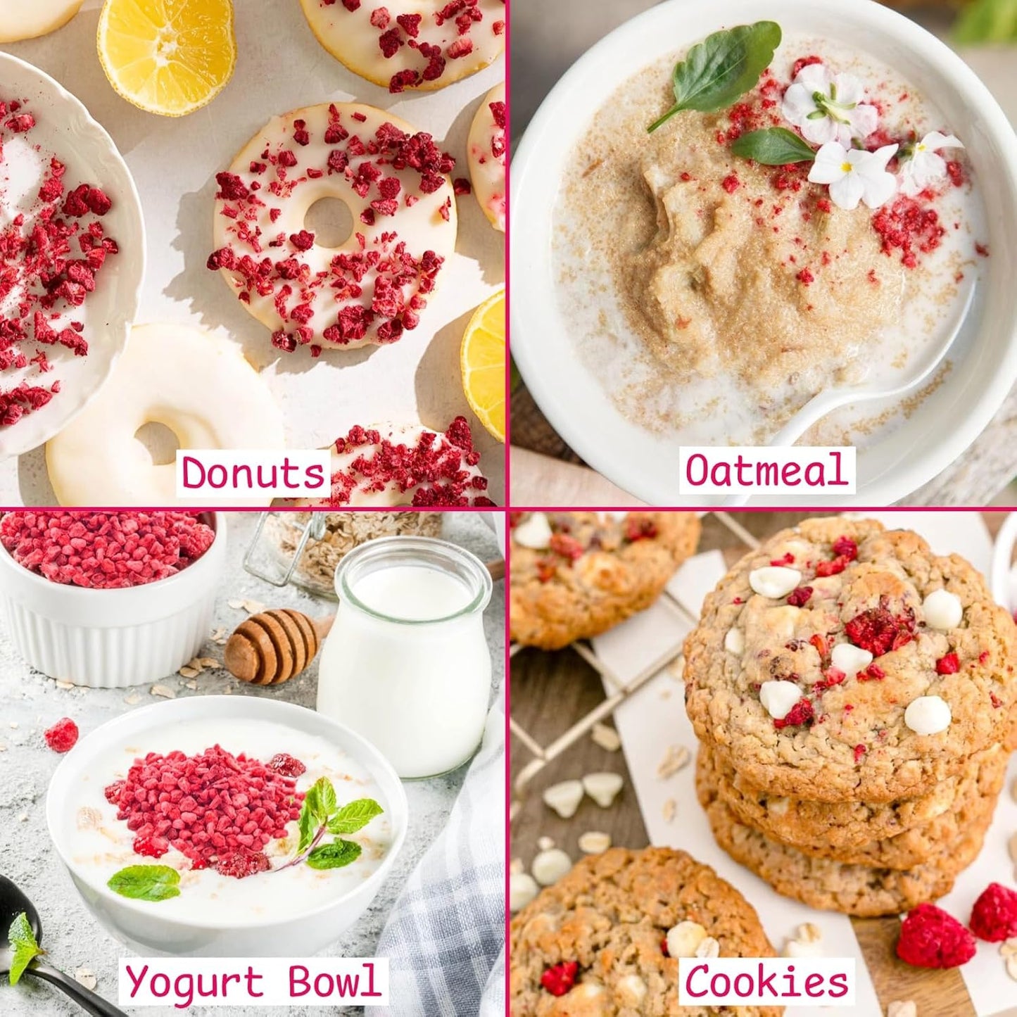 Premium Freeze Dried Raspberries Pieces for Baking and Snacking