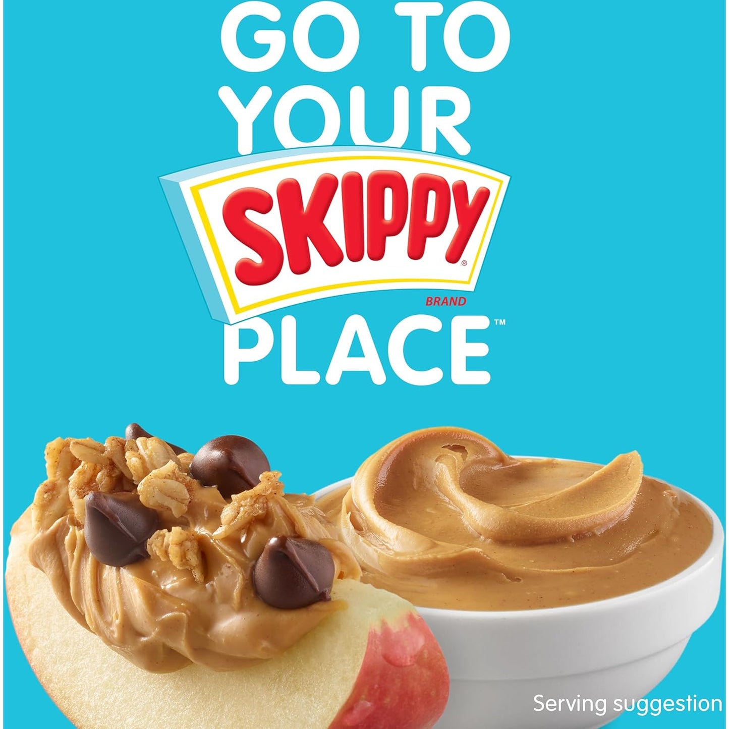 SKIPPY Natural Peanut Butter Creamy Twin Pack, 40 Ounces, Pack of 2 - Gluten-Free, Kosher Certified