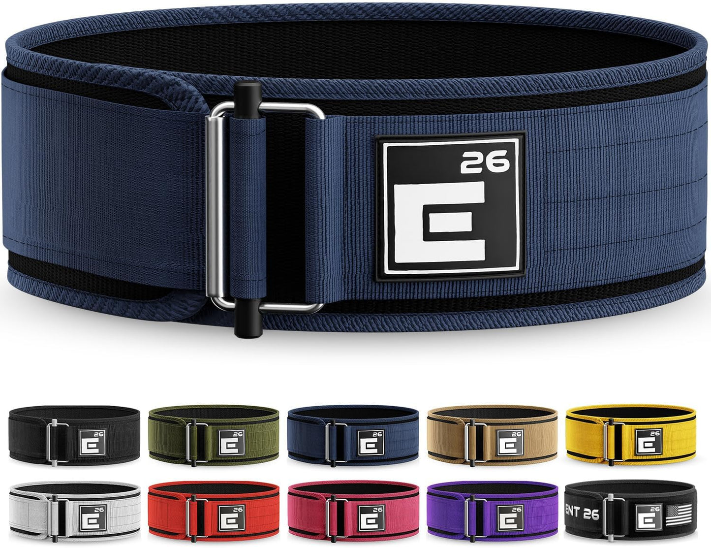 Element 26 Self-Locking Weight Lifting Belt - Premium Weightlifting Support for Functional Fitness