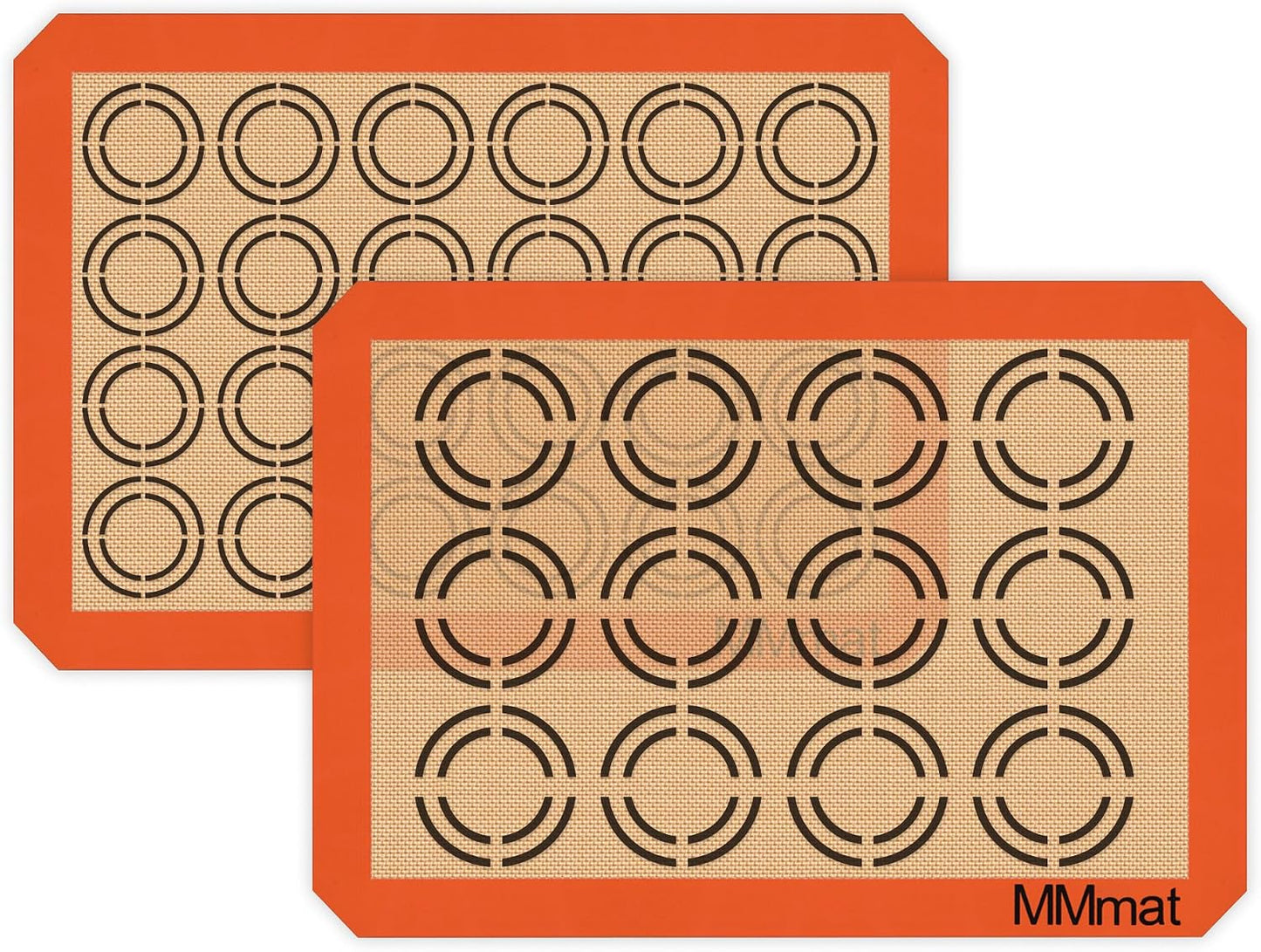 Best German Silicone Baking Mat - Half Sheet Baking Mat, Set of 2 | Non Slip Silicone Baking Sheet, Non Stick Reusable, BPA Free, PFOA Free, Non-toxic, Dishwasher Safe