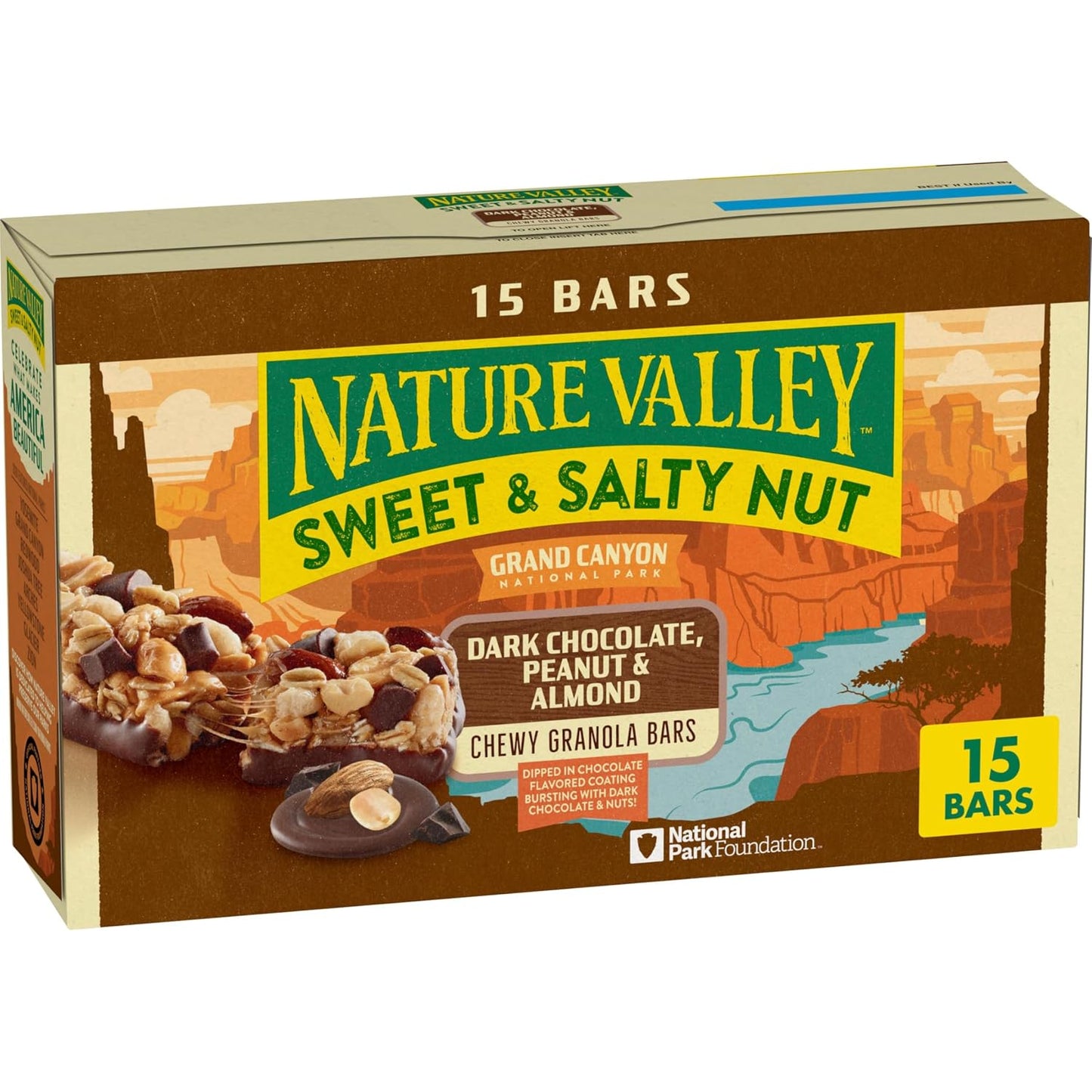 Nature Valley Sweet and Salty Nut Granola Bars, Dark Chocolate Peanut Almond, 24 Bars, 28.8 oz