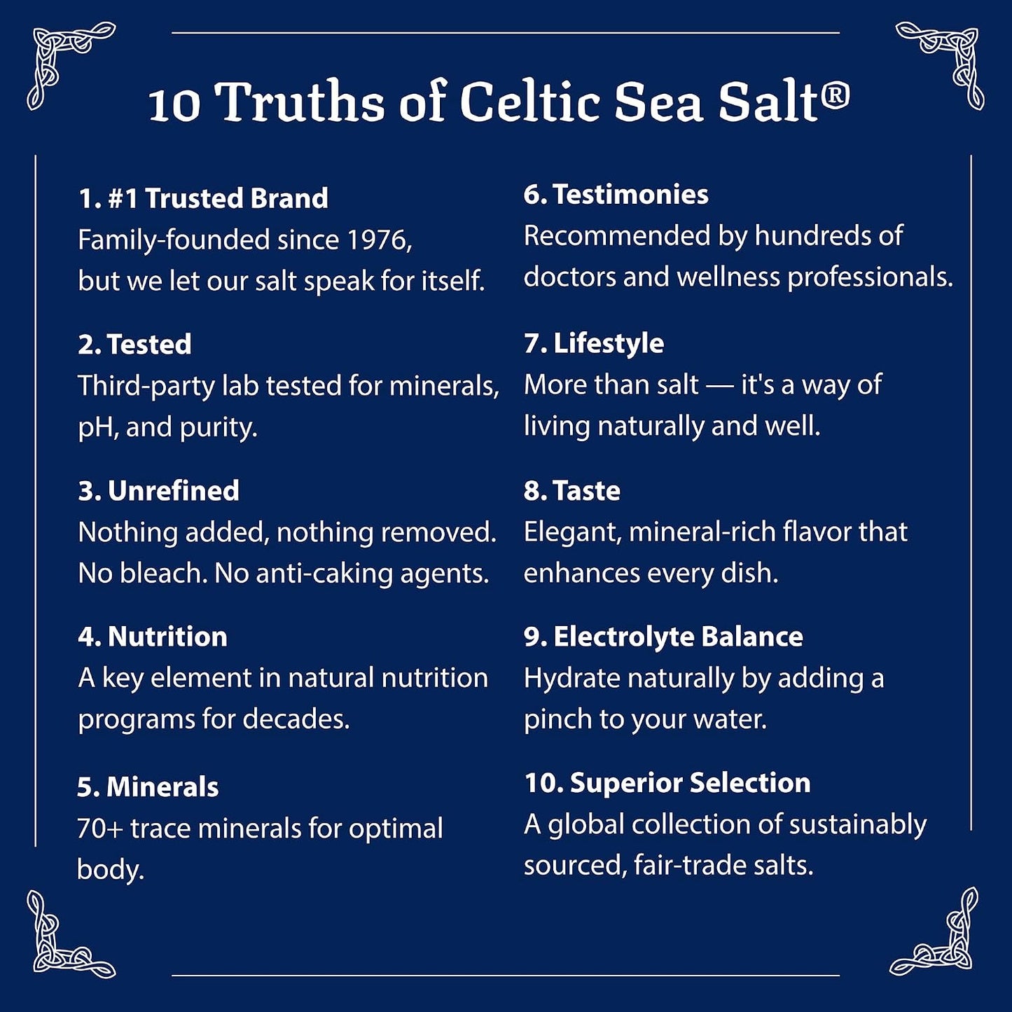 Celtic Sea Salt Fine Ground - Unrefined Mineral Salt, Sustainably Harvested, GMP Certified, Lab Tested
