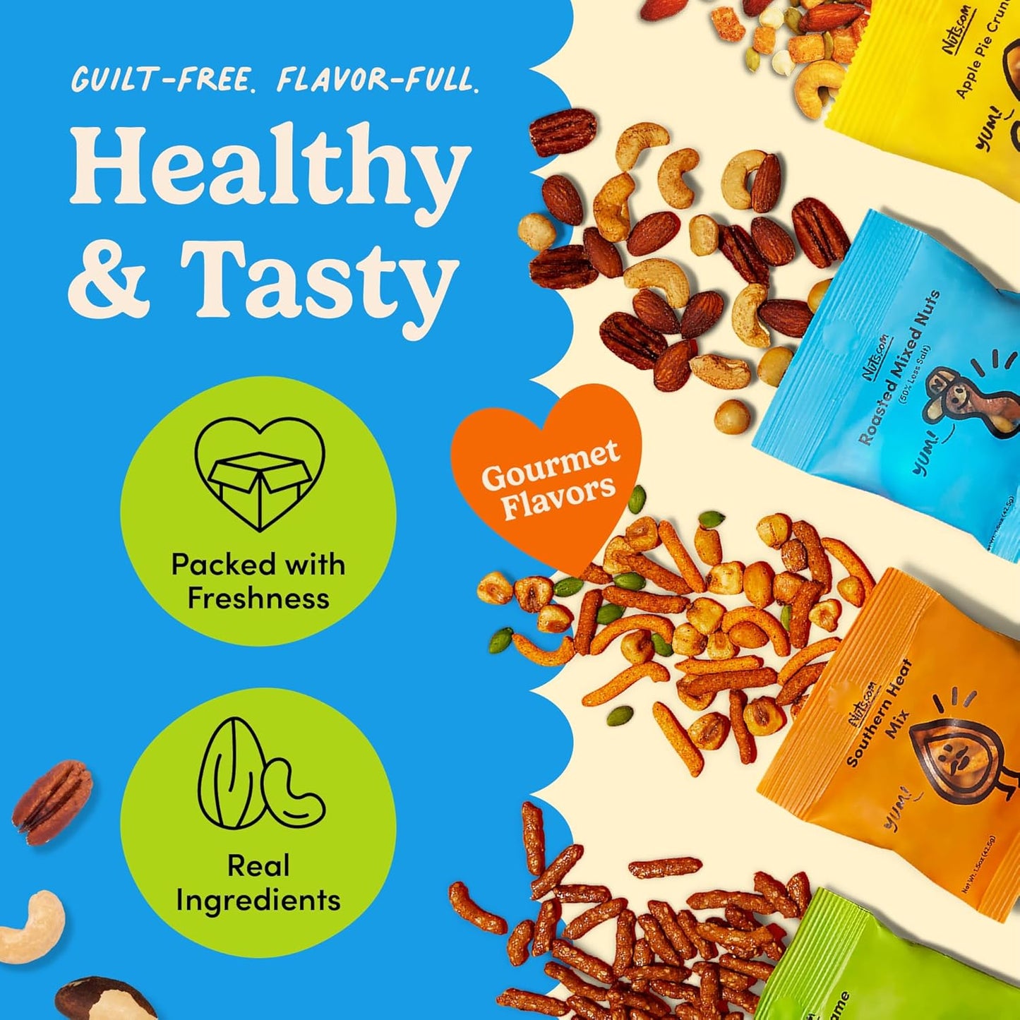 Snack Box with Mixed Nuts and Dried Fruits