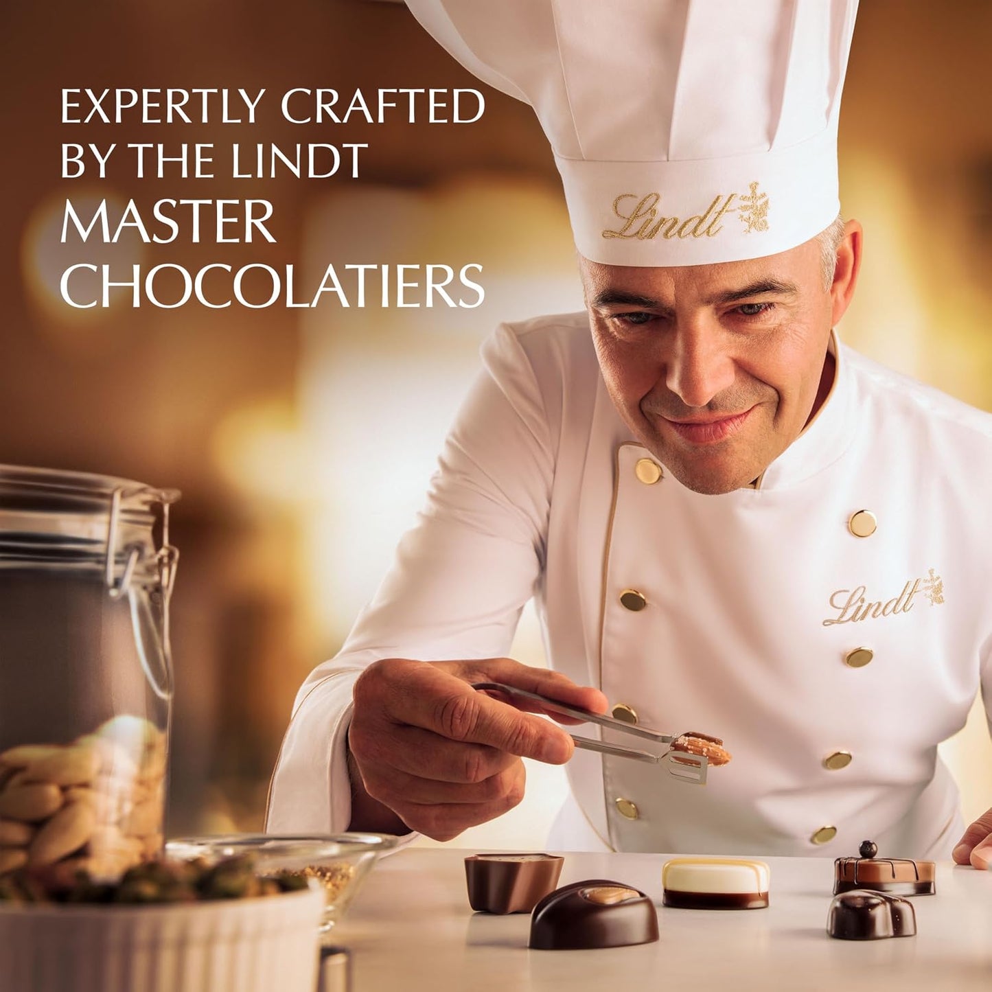 Lindt Mini Pralines, Assorted Chocolate Candy Pralines With Premium Filling, Great For Gift Giving, 6.2 oz. Gift Box