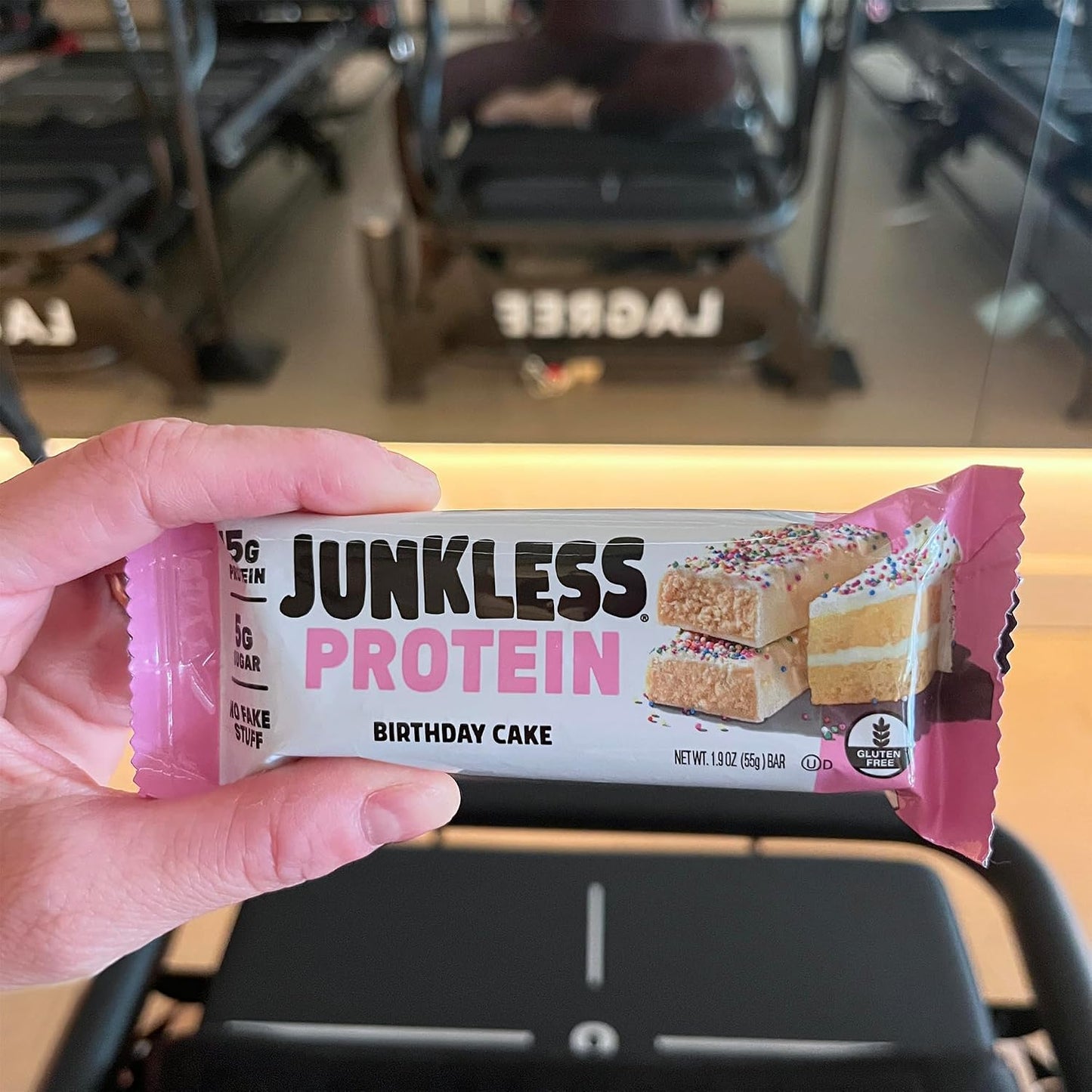 JUNKLESS Protein Bars Variety Pack with 4 Flavors and 12 Bars
