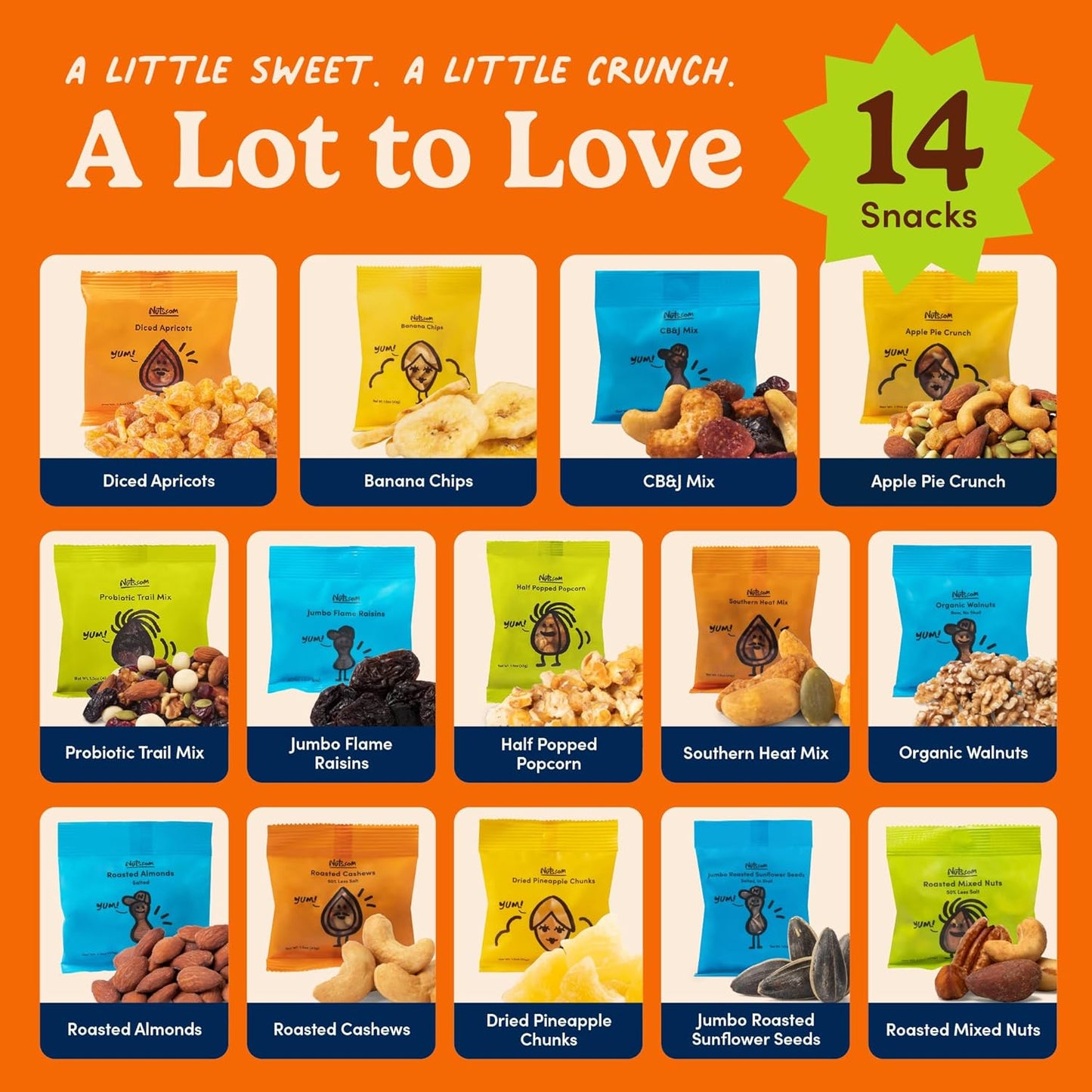 Snack Box with Mixed Nuts and Dried Fruits
