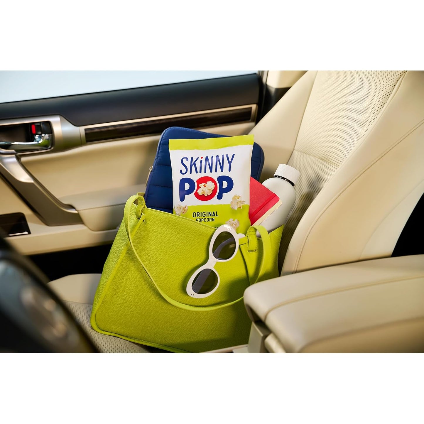 SkinnyPop Original Popcorn, 12-count, 1oz Individual Size Snack Bags, Gluten Free, Dairy Free, Non-GMO