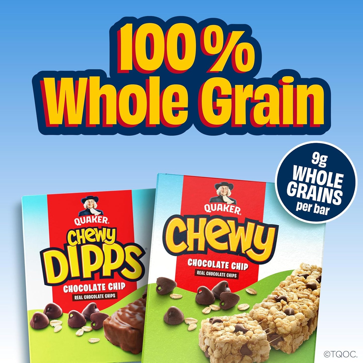Quaker Chewy Granola Bars, Chocolate Chip, 58 Count, Individually Wrapped