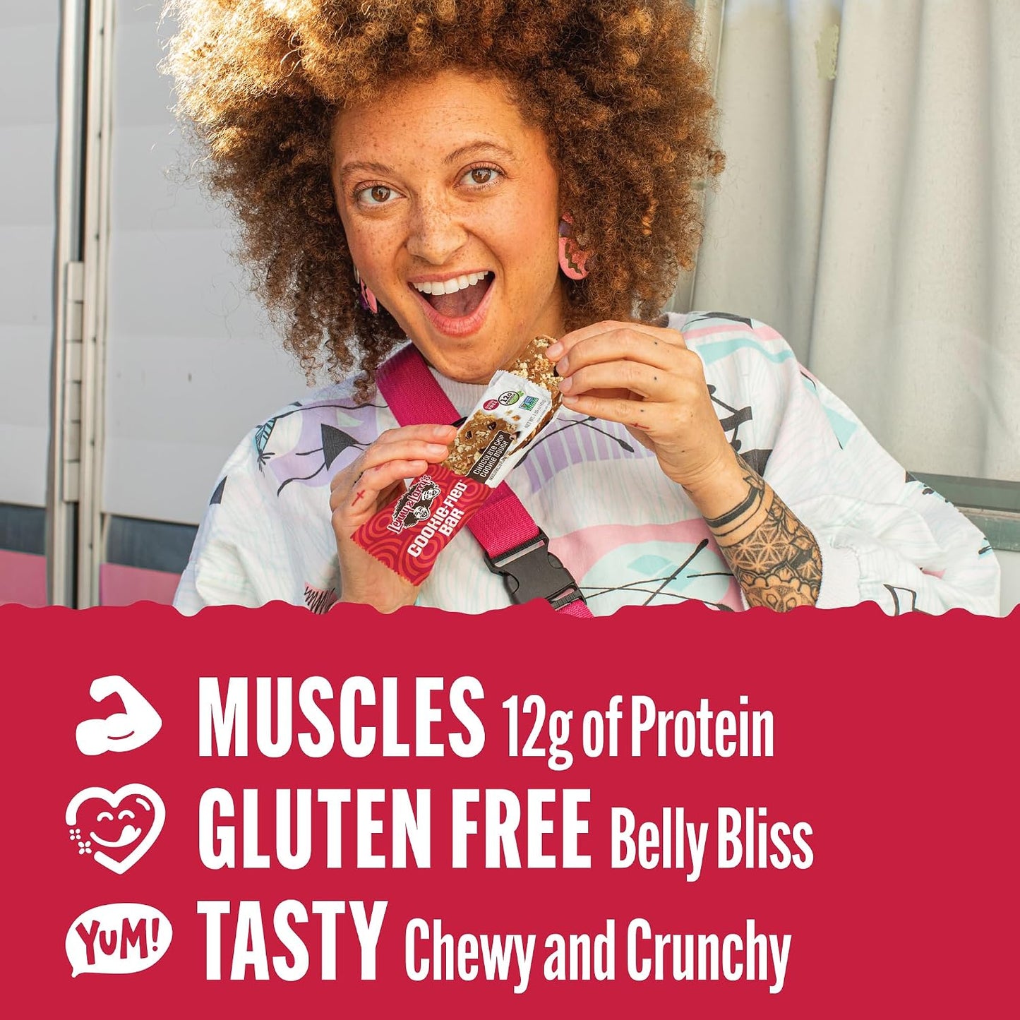 Lenny & Larry's Cookie-fied Bar - Chocolate Chip Cookie Dough Vegan Protein Bars
