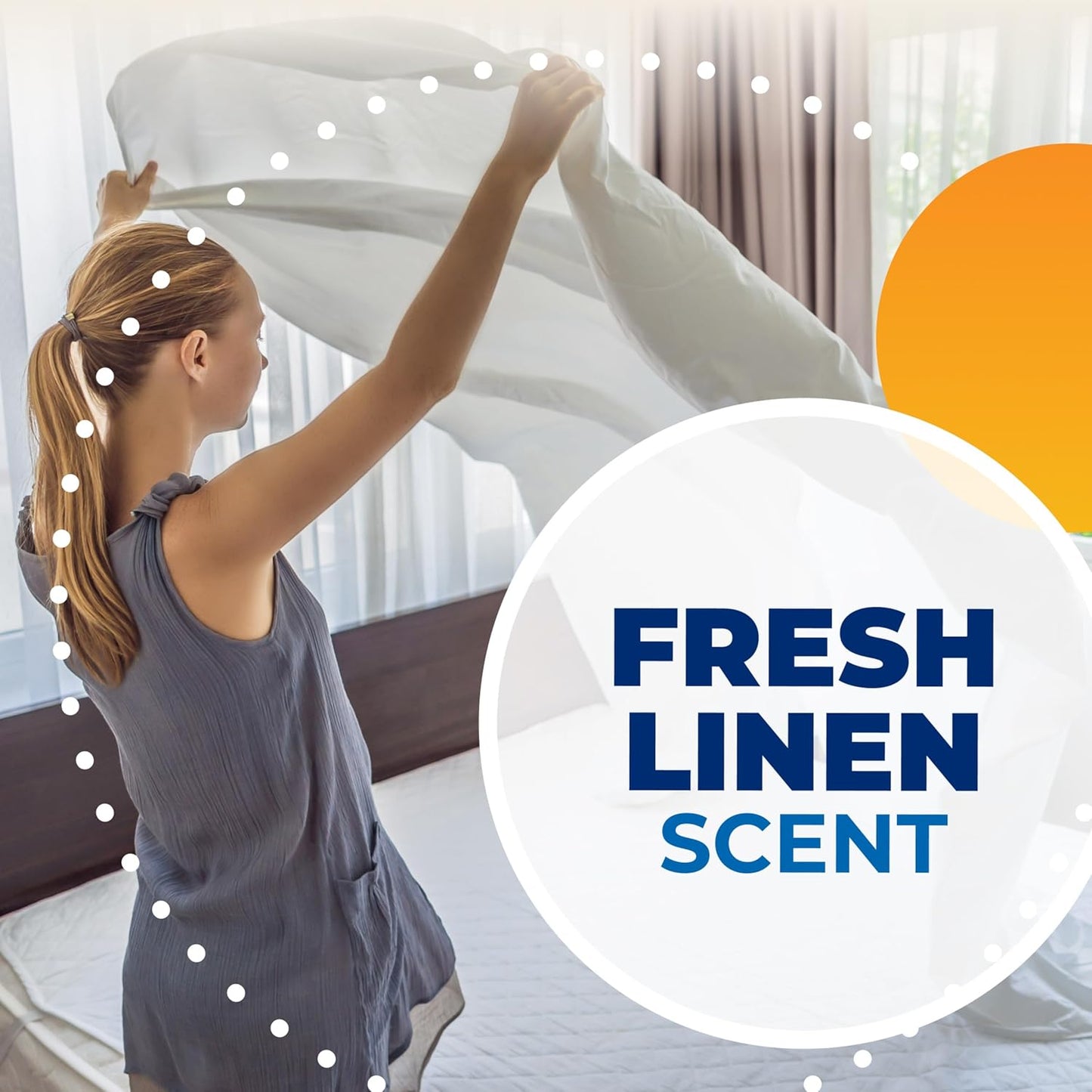 Arm & Hammer Power Sheets Laundry Detergent, Fresh Linen 50ct, up to 100 Small Loads (Packaging may vary)