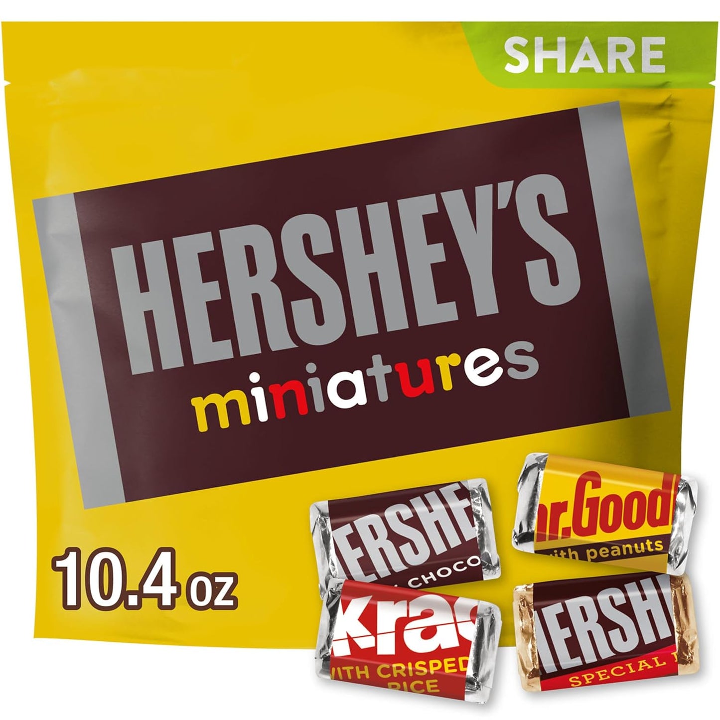 HERSHEY'S Miniatures Assorted Chocolate Candy Party Pack, 30 oz