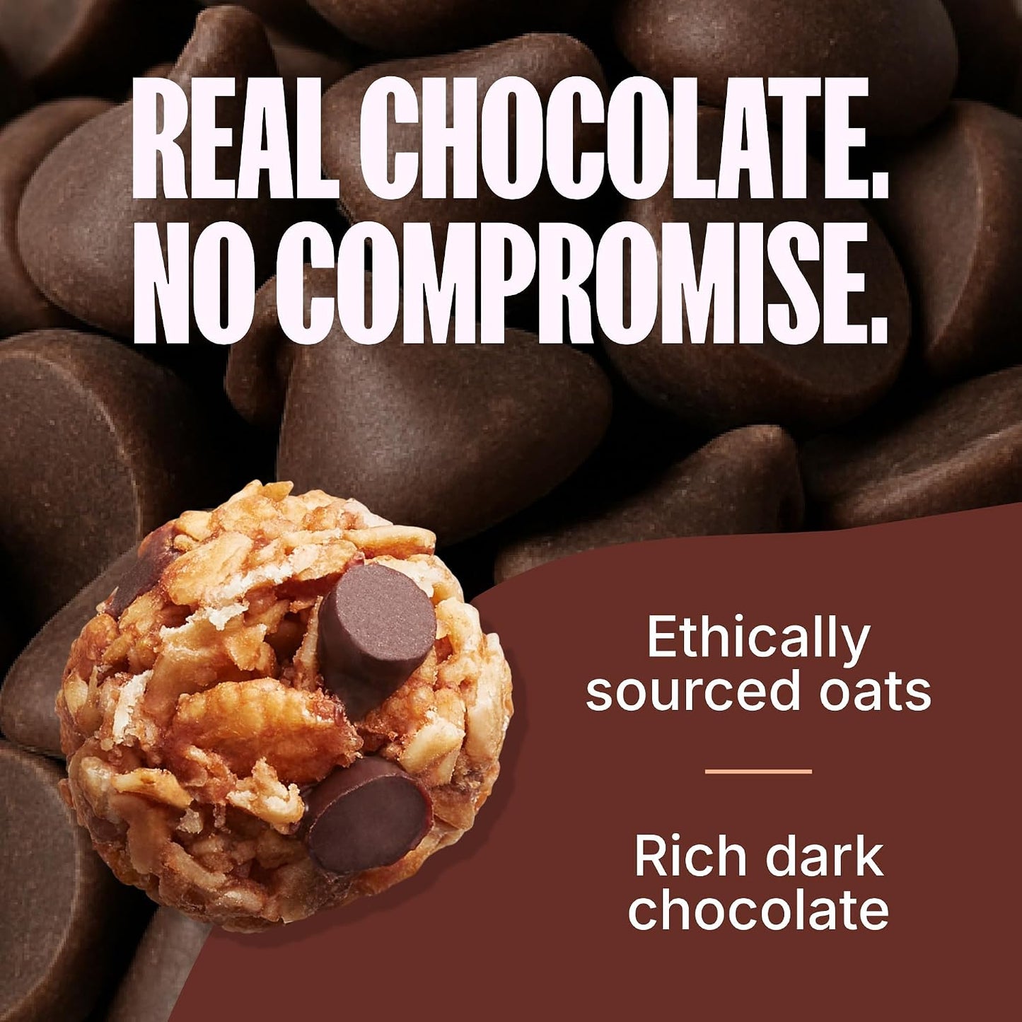 Organic and Gluten-Free Chocolate Chip Granola Bites, 28 Count, Individually Wrapped Snacks