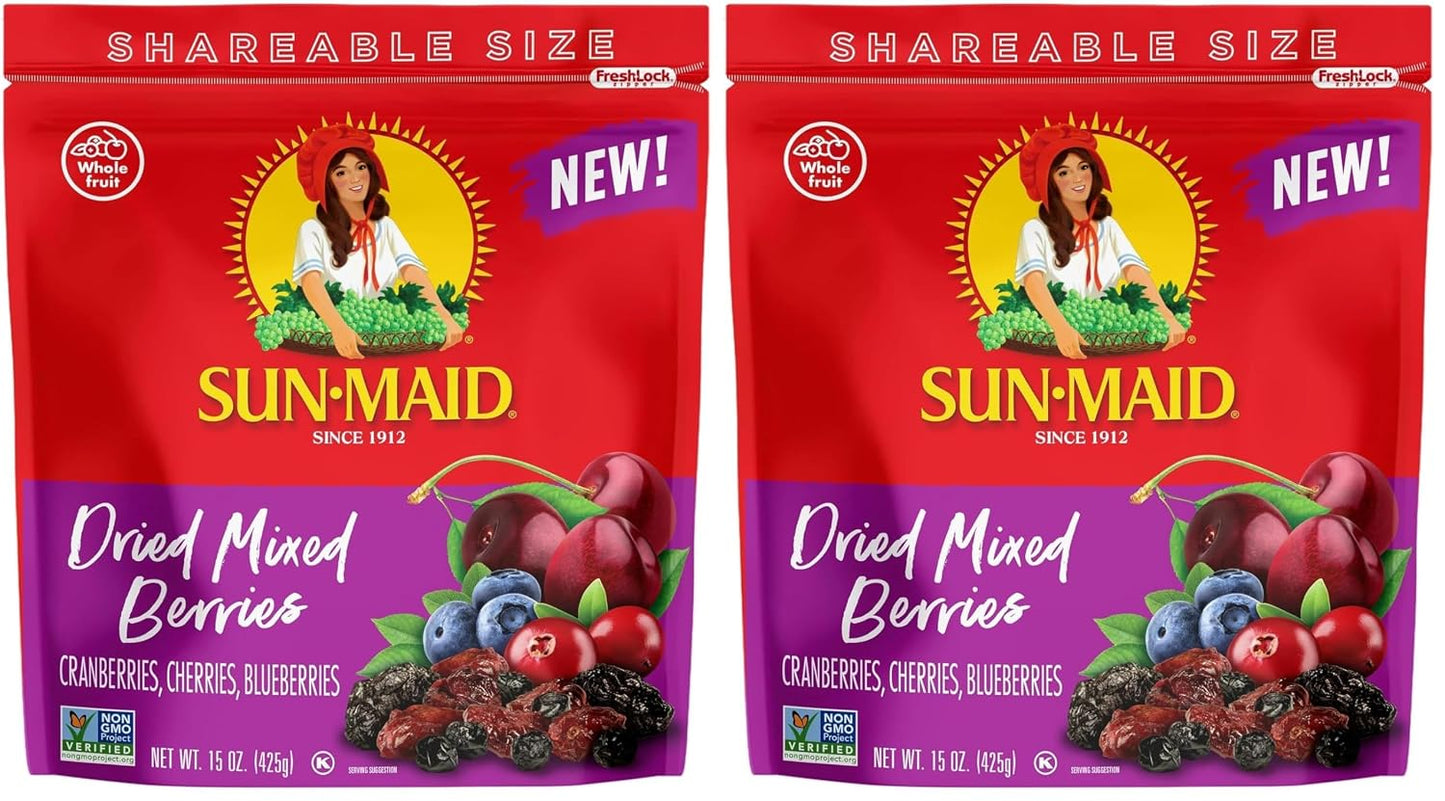 Sun-Maid Dried Mango Slices in 15 oz Resealable Bag with Cane Sugar