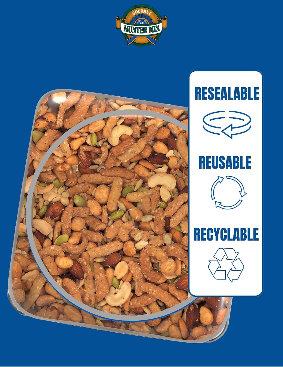 Bulk Trail Mix with Honey Roasted Nuts and Seeds, 23 oz